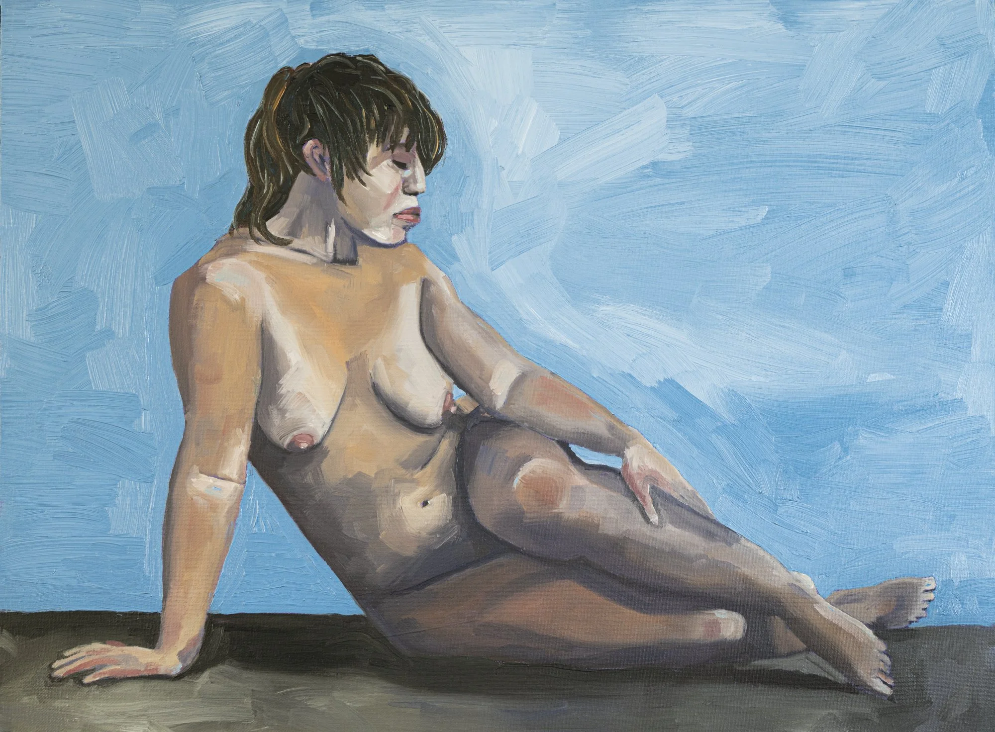 I've always had a wild heart, oil on canvas, 45.5 x 61.5 cm, framed