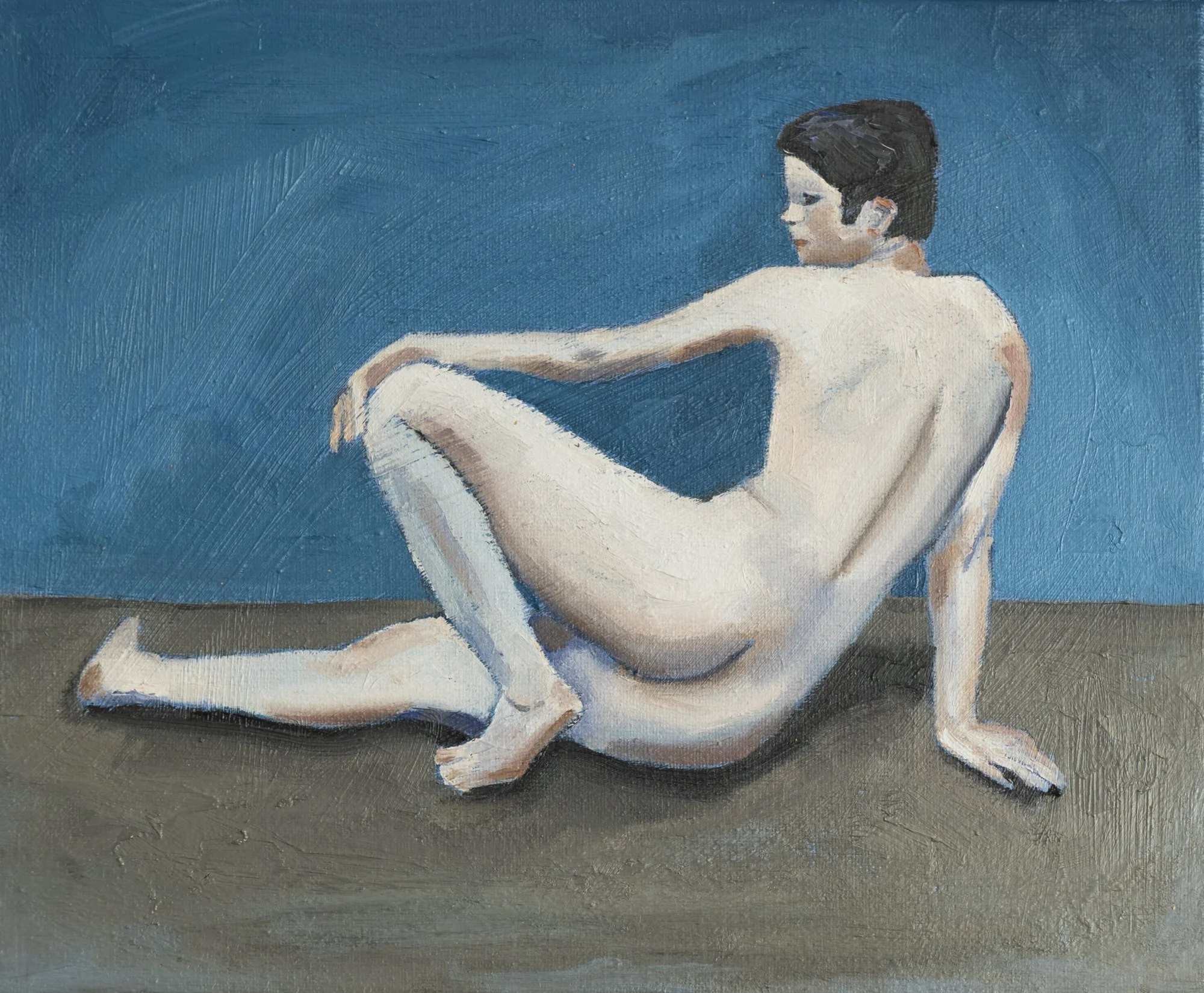 To feel the texture of your life, oil on canvas, 30.5 x 25.4 cm, framed