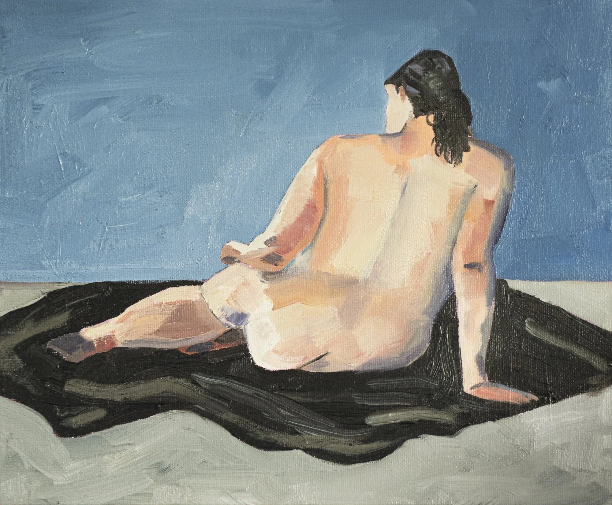Something underneath everything, oil on canvas, 30.5 x 25.4 cm, framed