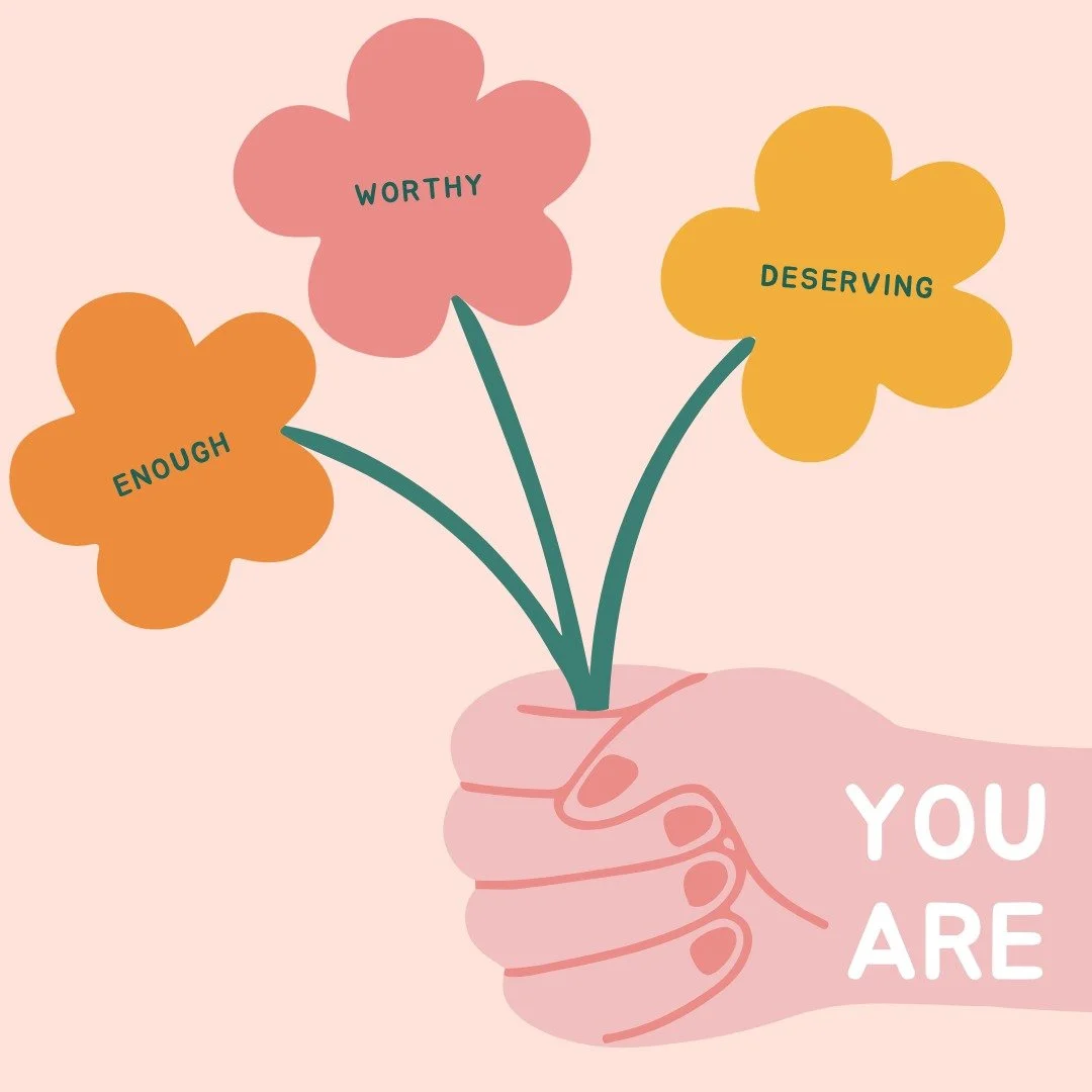 You are enough.
You are worthy.
You are deserving.

Not because of what you do, how much you achieve, or who you make happy.

Just because you exist.

I know it's hard to believe that sometimes. I know you've spent years trying to earn your worth thr