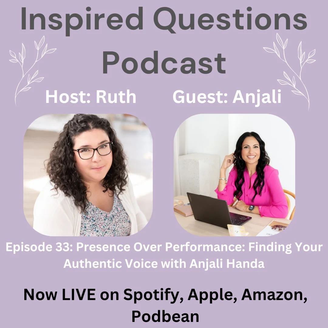 New episode is out 🎙️

I sat down with leadership coach Anjali Handa (@anjali_handa) to talk about something most of us are doing without even realizing it: performing instead of being present.

You know that feeling when you're editing yourself in 