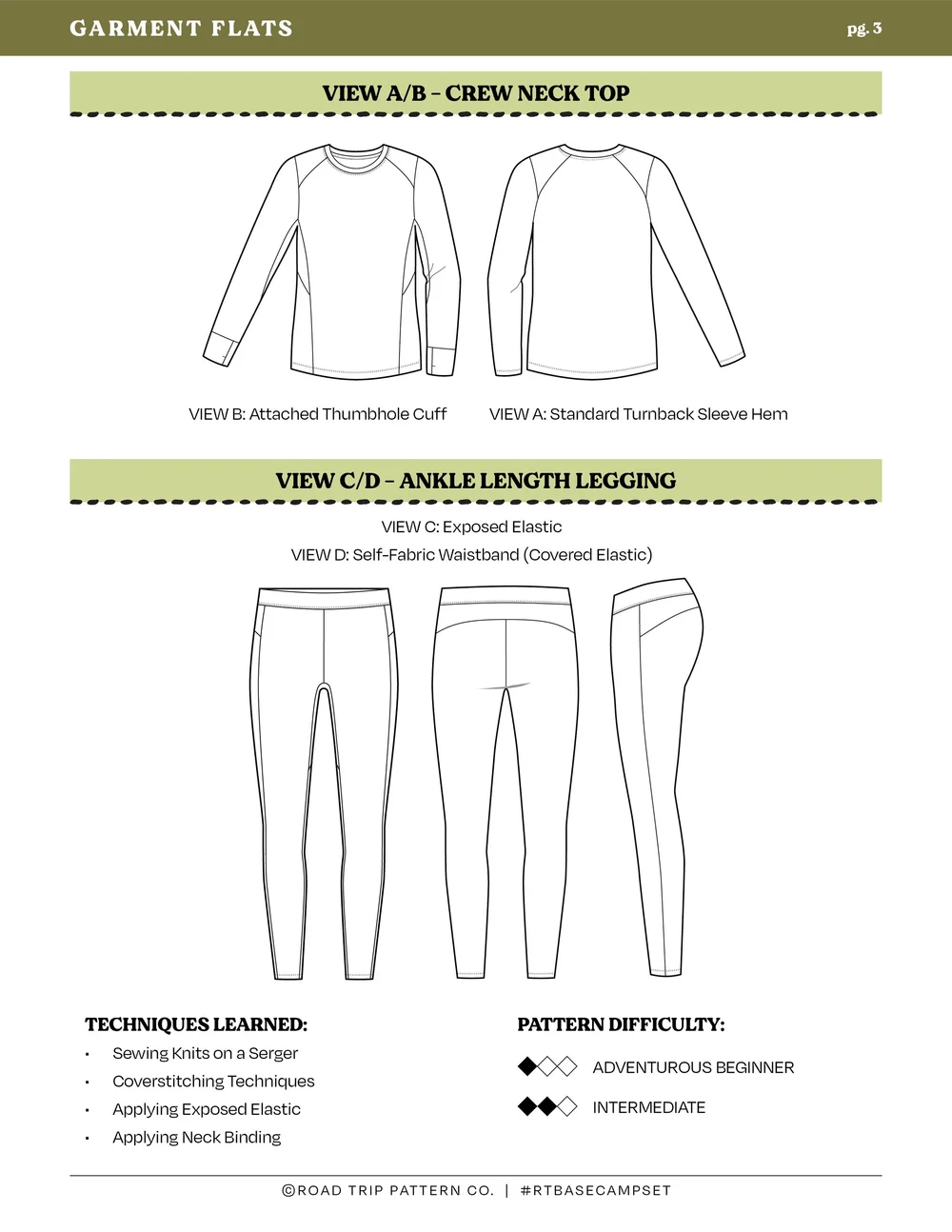 Granite Pants - PDF Sewing Pattern — Road Trip Pattern Co.