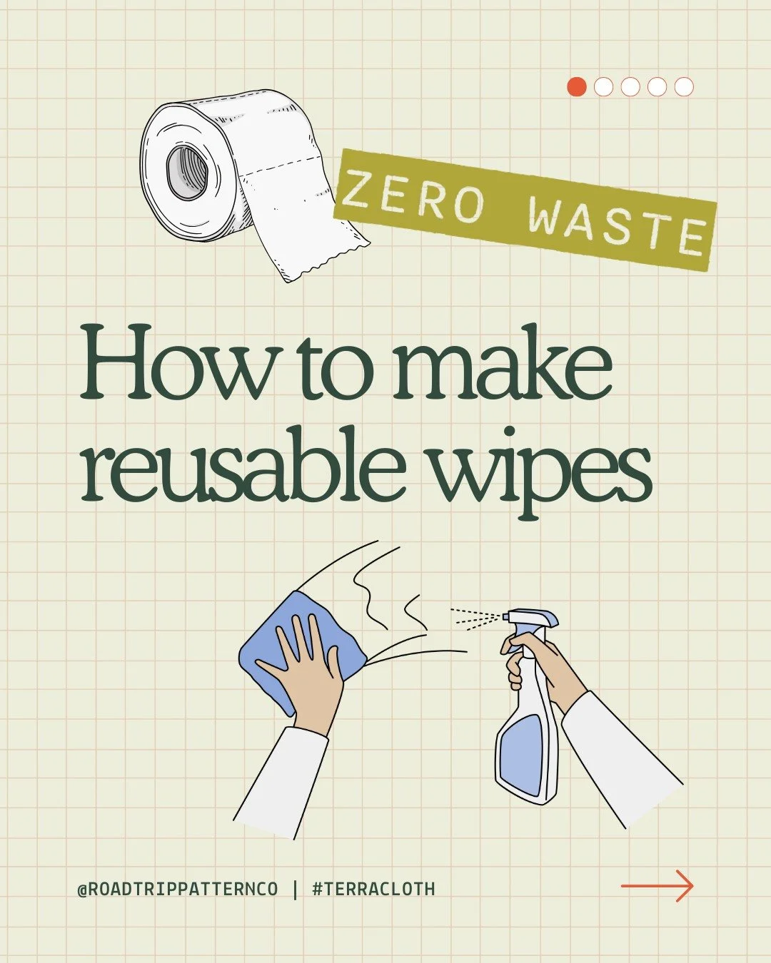 Try this quick and easy sewing project! ♻️ 

Our FREE #TerraCloth pattern has more than one use! If you're looking to reduce material waste and save money on household essentials, this project is for you. 

Making your own reusable toilet paper wipes
