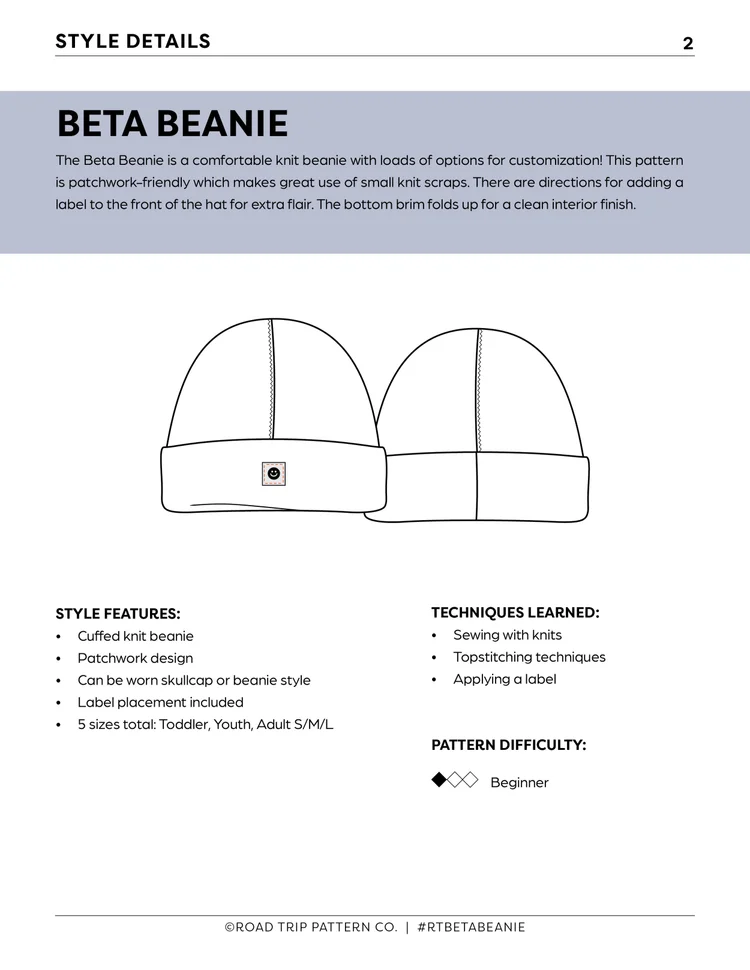 Sewing Patterns for the Outdoor Enthusiast — Road Trip Pattern Co.