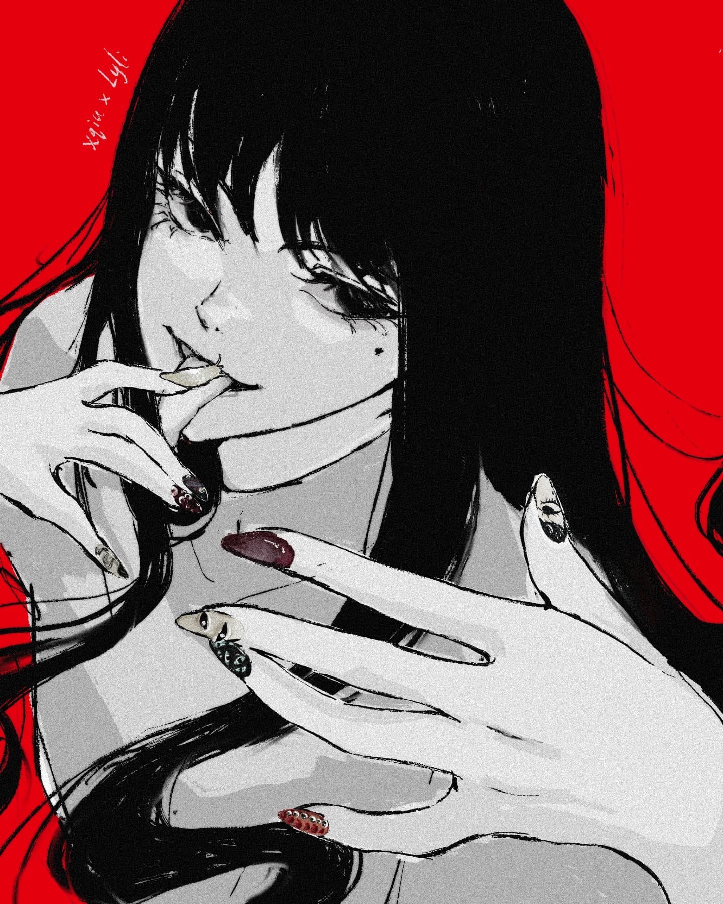 Xqiu x Lyli Halloween special nail set!!
Happy halloween everyone! 🧡🎃
Spice up your halloween costume with this spooky nail set by the talented @lyli.studios in collaboration with @xqiu__ ♡ stay safe and stay spoooky 👻
#tomie #junjiito #nailar