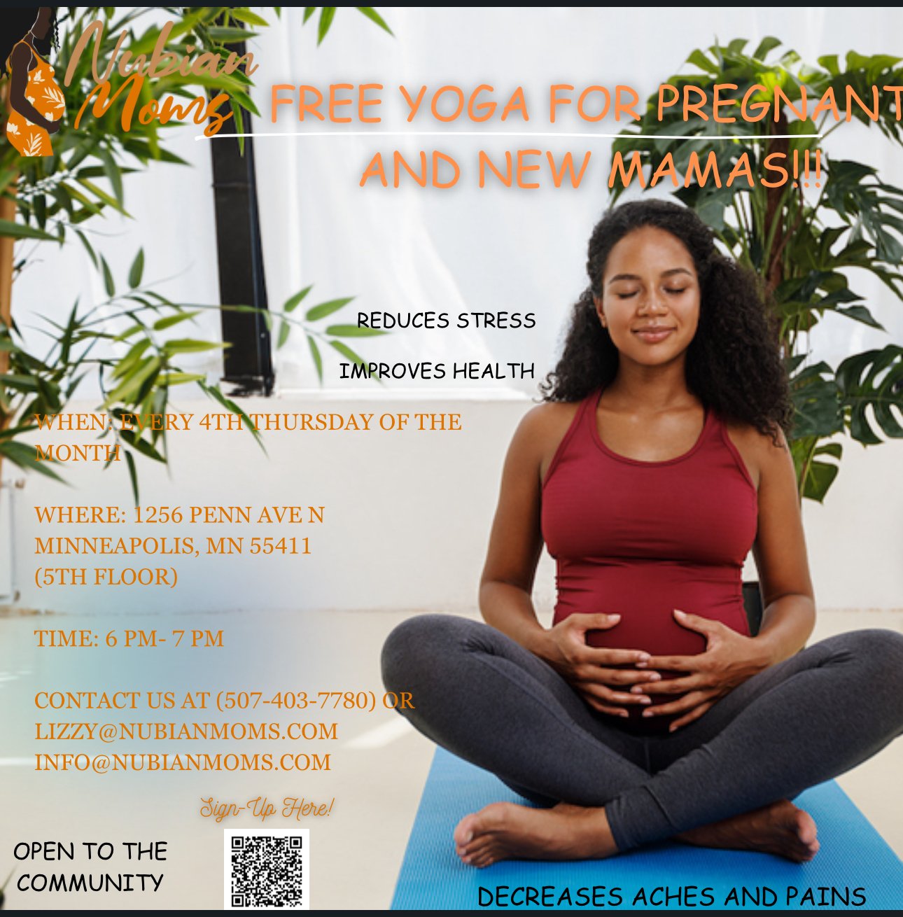 Nubian Moms hosting Perinatal Yoga @ North Point
