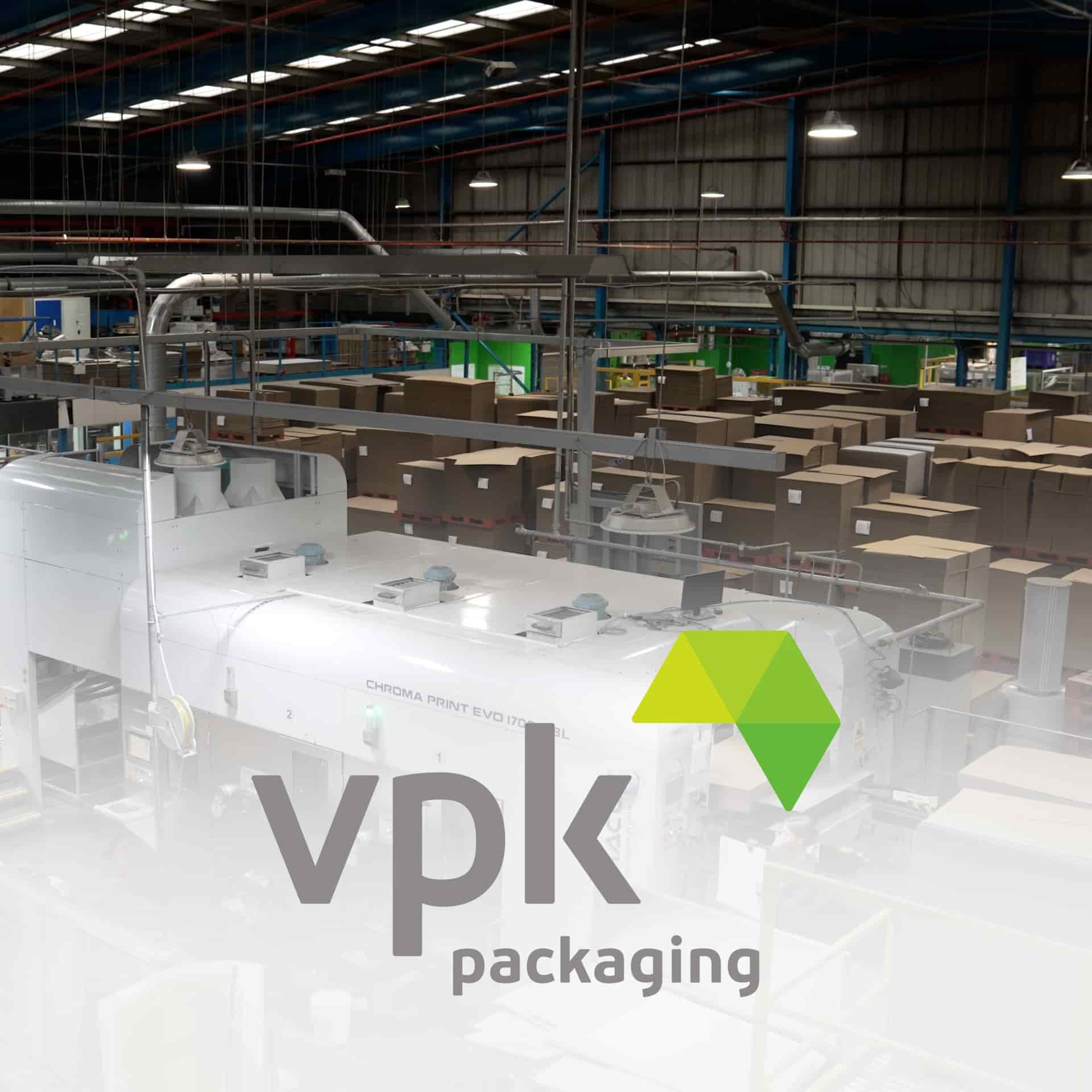 VPK Packaging work tile. Factory setting