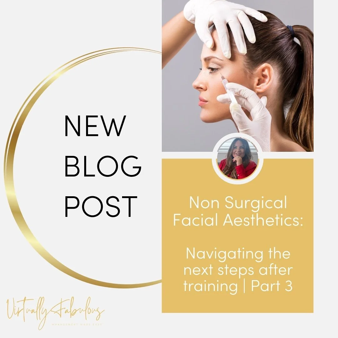 I'm excited to share the next instalment of my blog: &quot;Non Surgical Facial Aesthetics: Navigating the Next Steps after Training.&quot; 💆&zwj;♀️💉

In this blog, I discuss Efficiency &amp; Excellence: Building systems for your Aesthetic Practice.