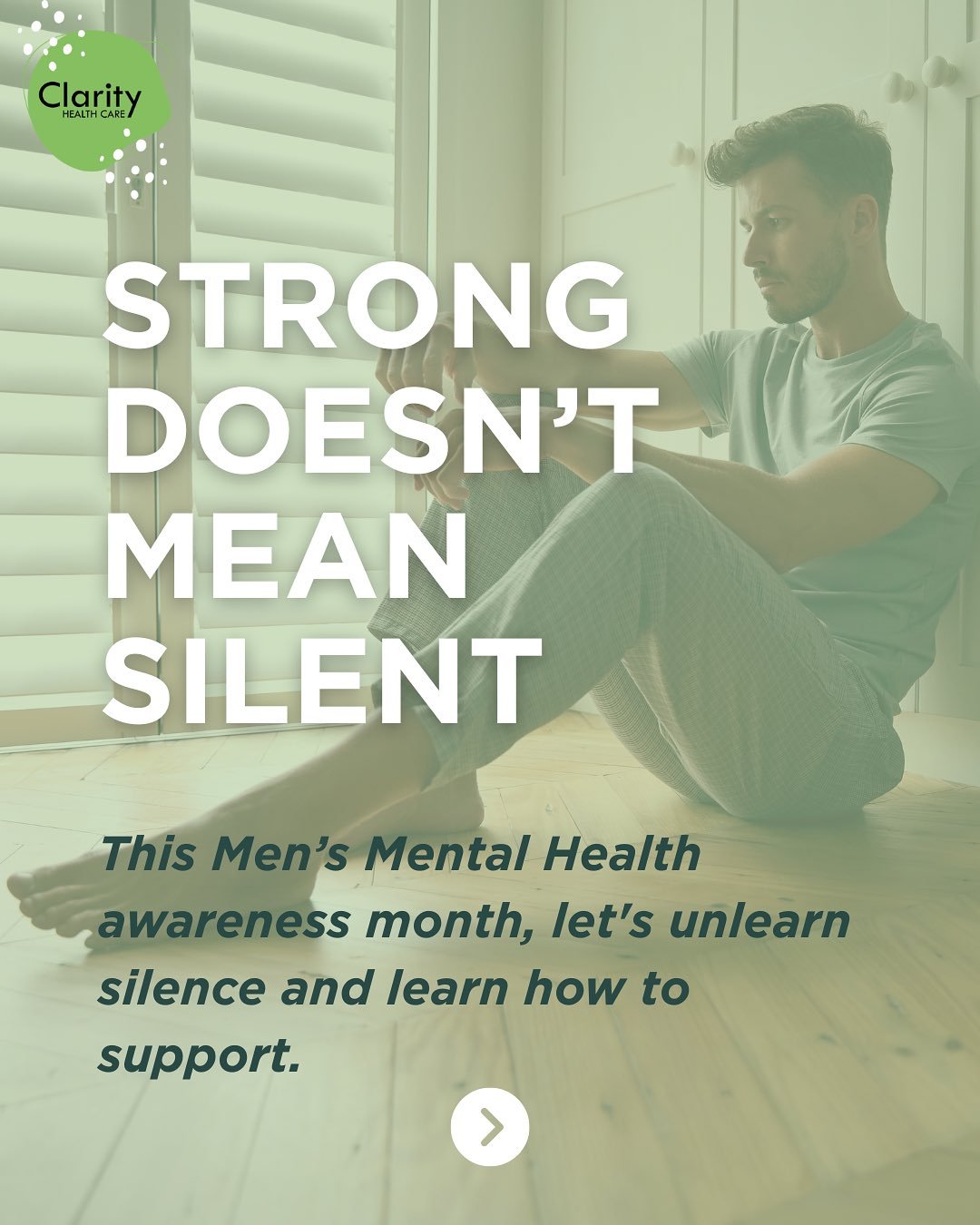 It&rsquo;s #MensHealthWeek &ndash; a vital reminder to prioritise the often-overlooked aspect of men&rsquo;s mental health. At Clarity Health, we understand that societal expectations can make it challenging for men to open up about their struggles. 