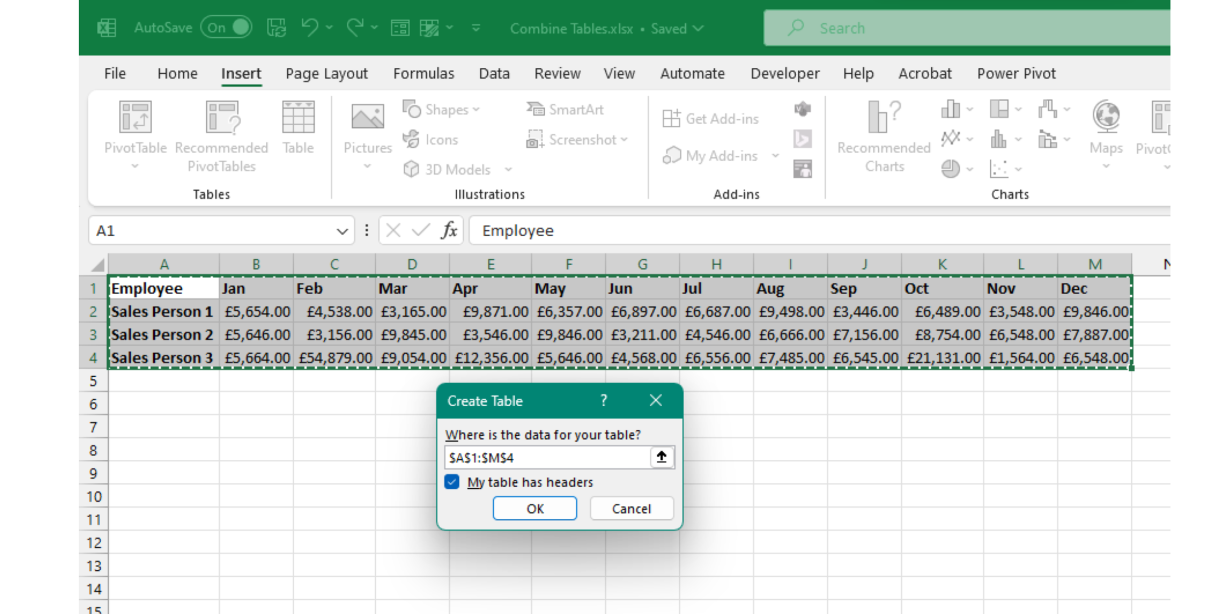 Mastering the Art of Creating Tables in Excel: A Step-by-Step Guide ...