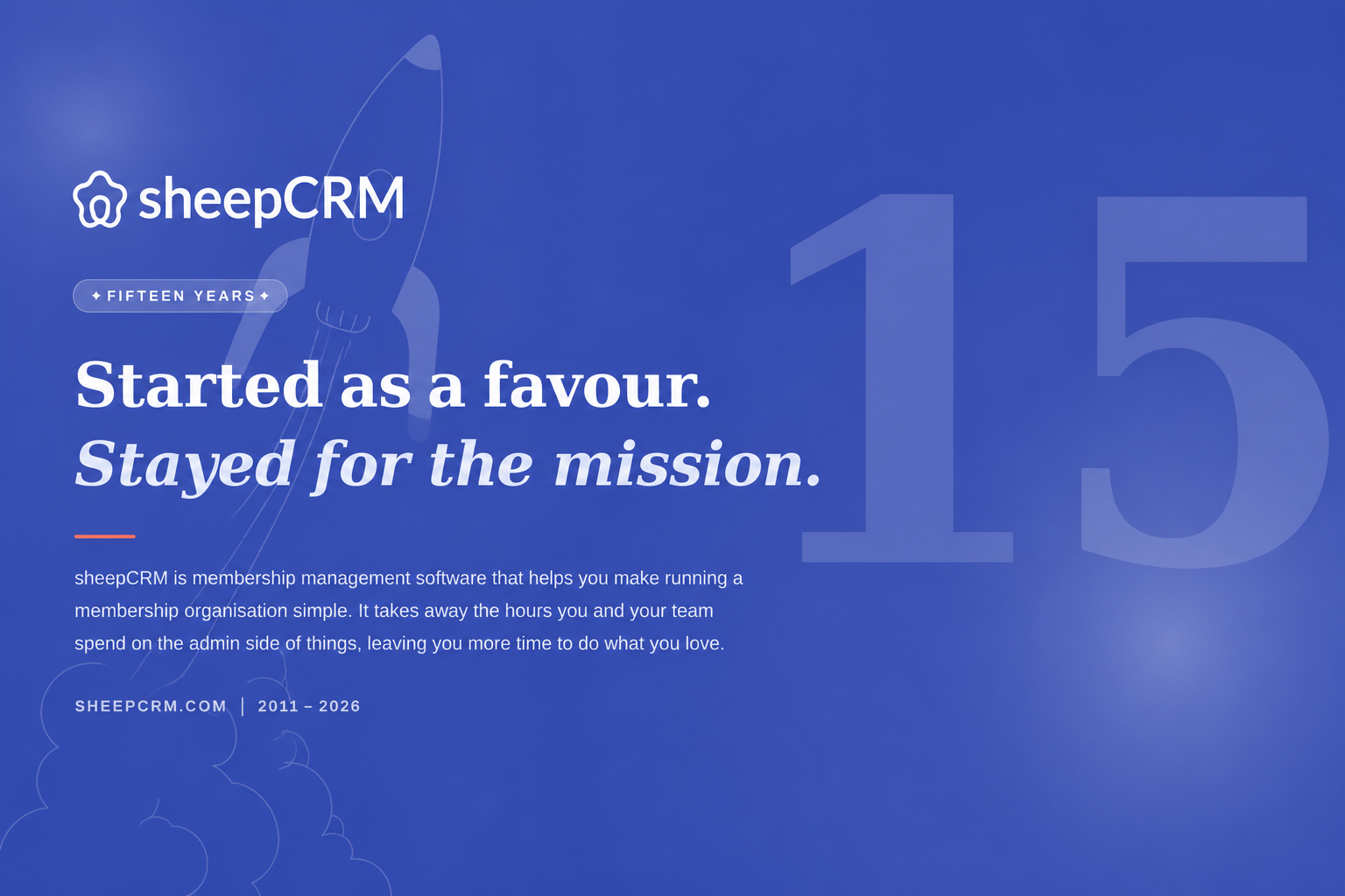 15 years of sheepCRM
