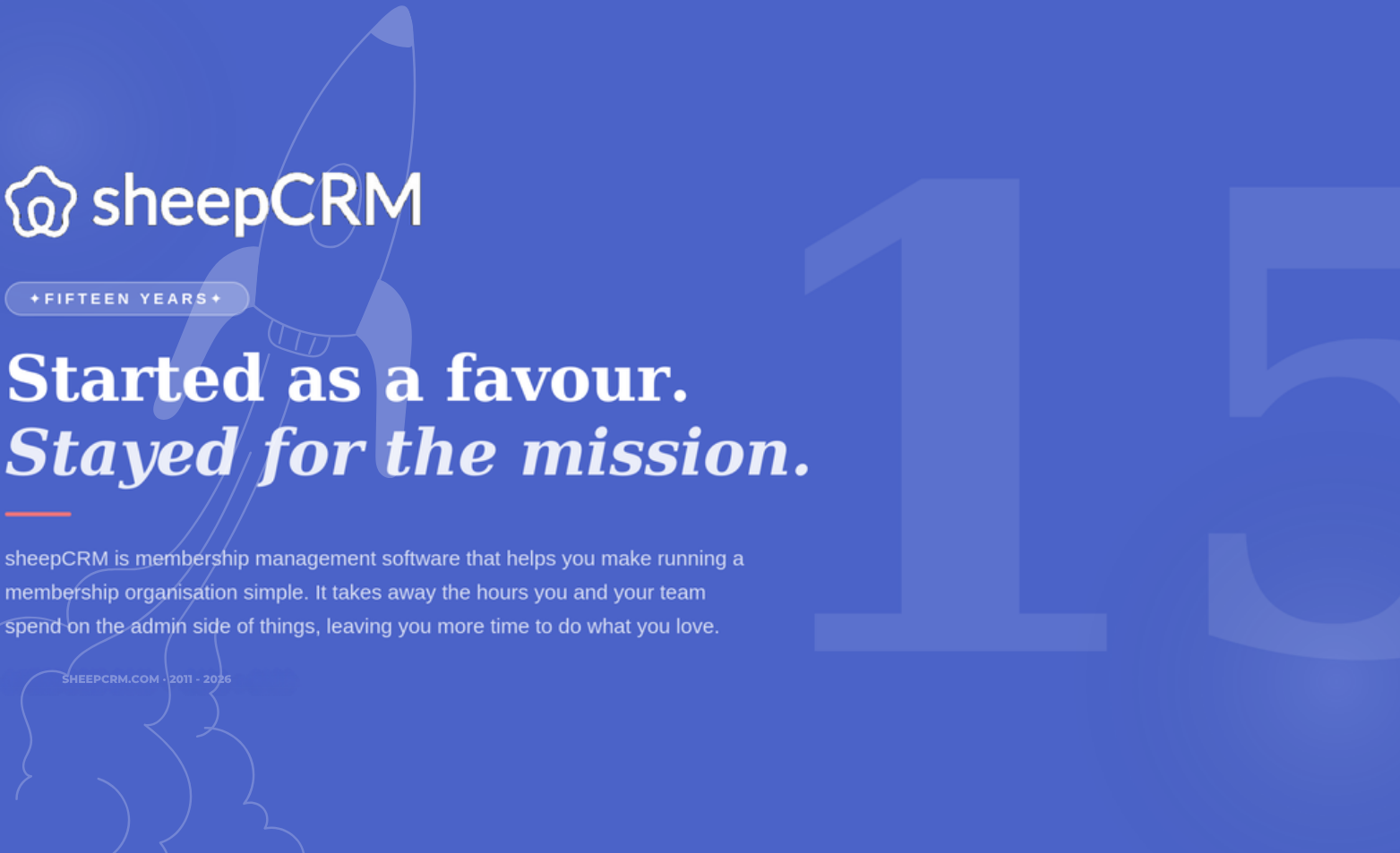 sheepCRM's 15th Birthday