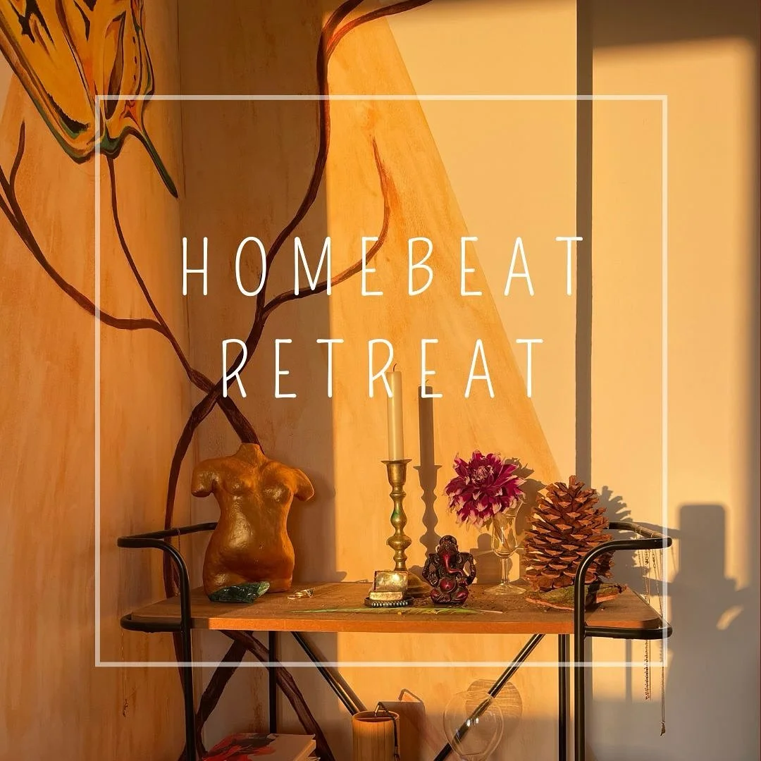 Are you joining the homebeat retreat? 
Quality time with yourself—nourishing, quiet, inspiring. Completely free. 
I’ll be doing it again in Nov/Dec. PM me or comment below with a 🏡 if you’re curious!
So, what is a homebeat retrea