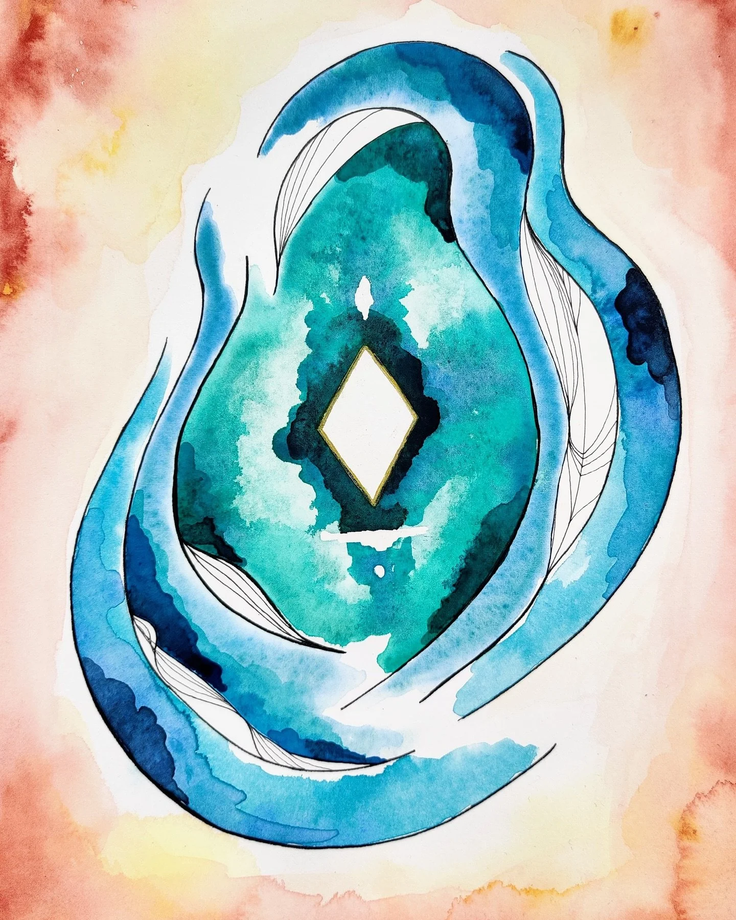 Going deeper. This image reflects how I experience the winter energy moving in. 
Step by step, more and more inward. Slowing down. Taking time, for silence, cooking, sleeping, taking rest. 
The change of the seasons always awakes something in me. E