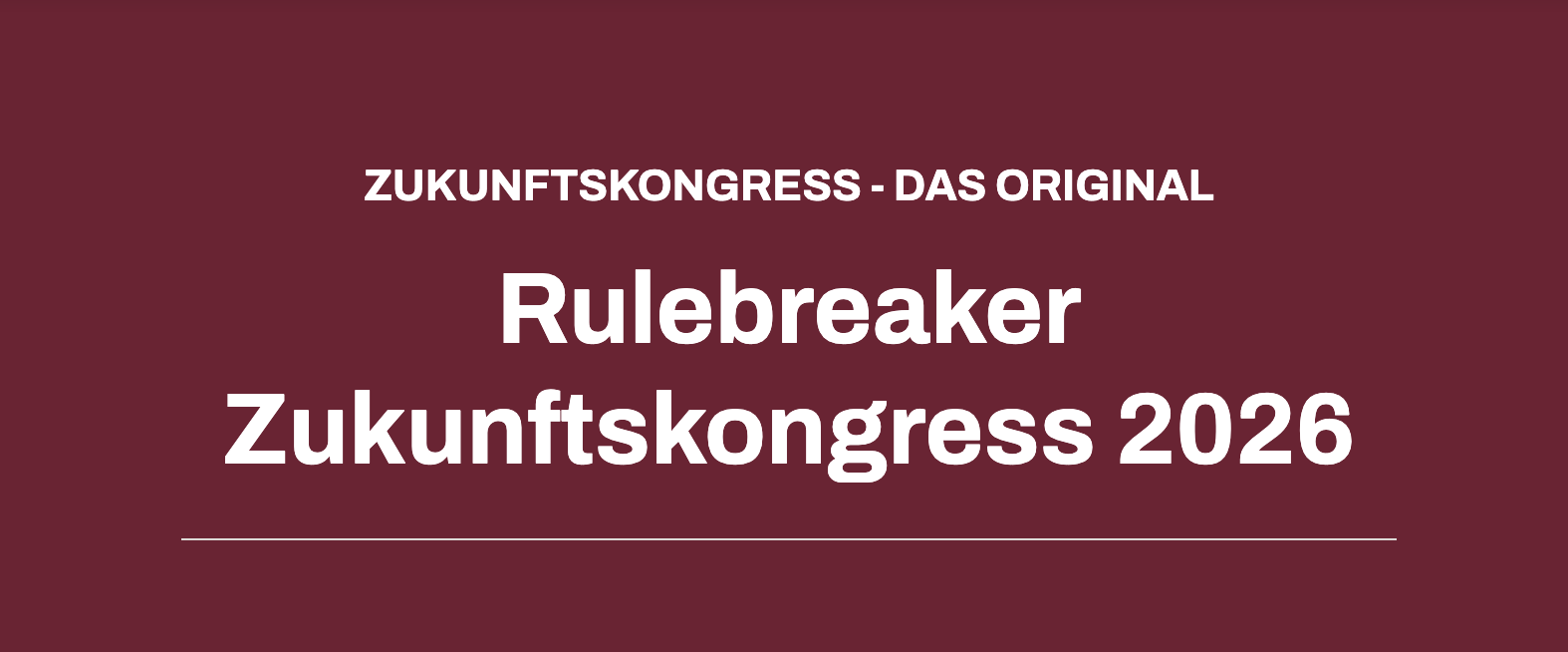 Rulebreaker Future Congress 2026