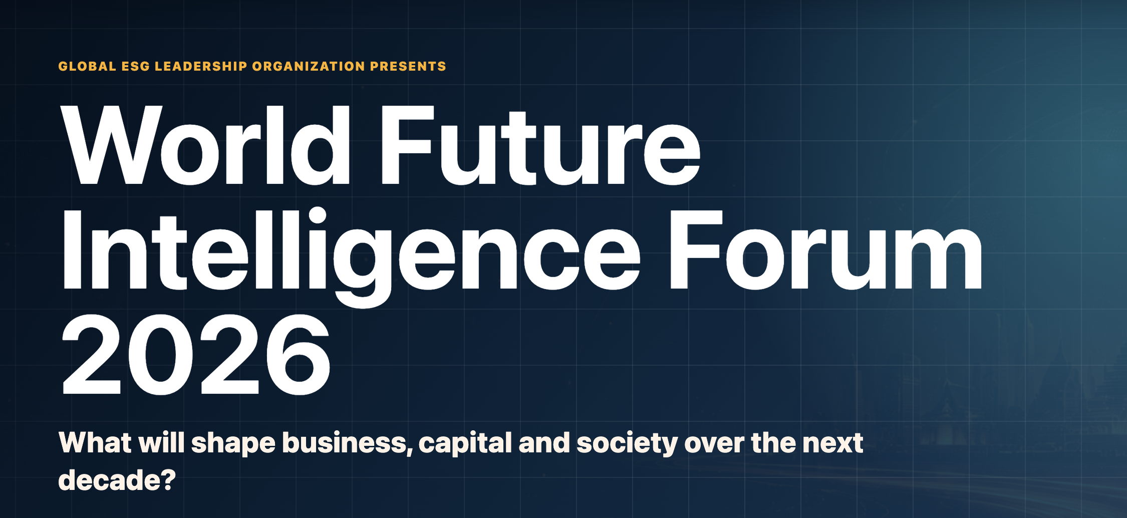 World Future Intelligence Forum 2026