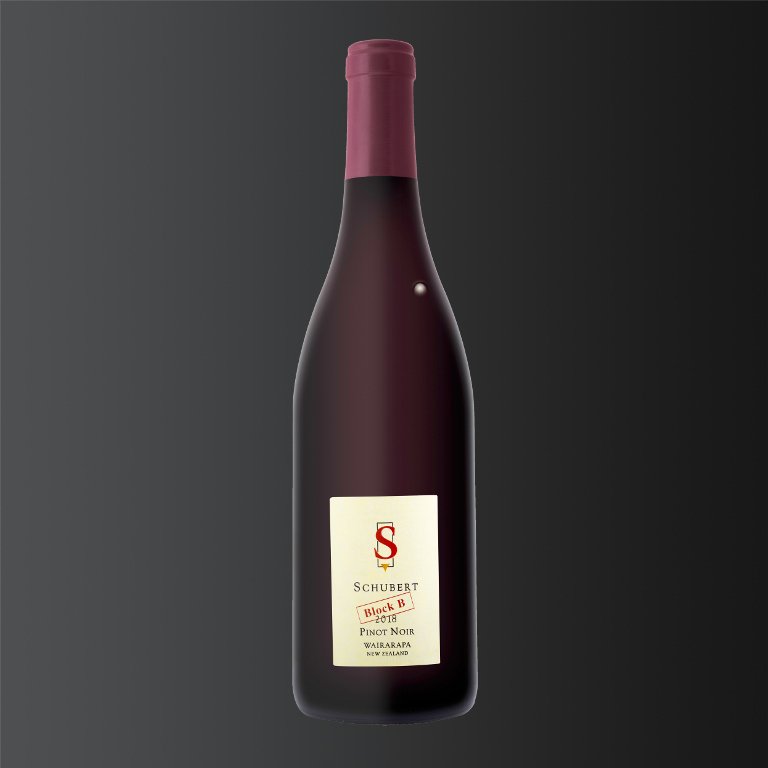 Martinborough - Schubert Wines, Block B Pinot Noir, 2018. Epicurean Sea, prestigious wines delivere to yachts.jpeg