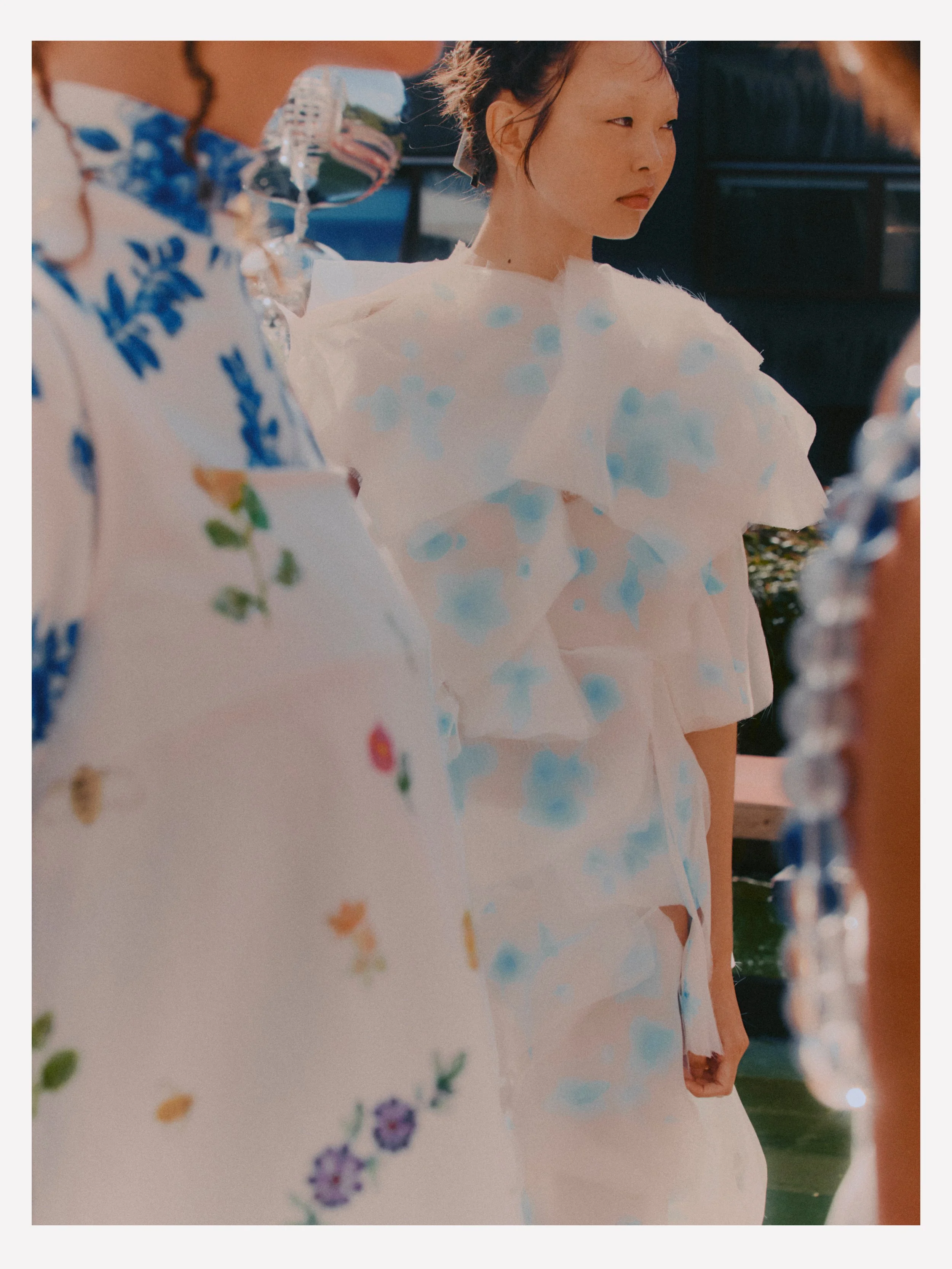 Creative Direction: Susan Fang | Photography: Jess Segal | Styling: Victoire Simonney | Casting: Emilie Astrom | Make Up: Erin Green | Hair: Anna Cofone | Set: Liang @ XL Architects | PR: Purple PR | Location: The Barbican Centre, London