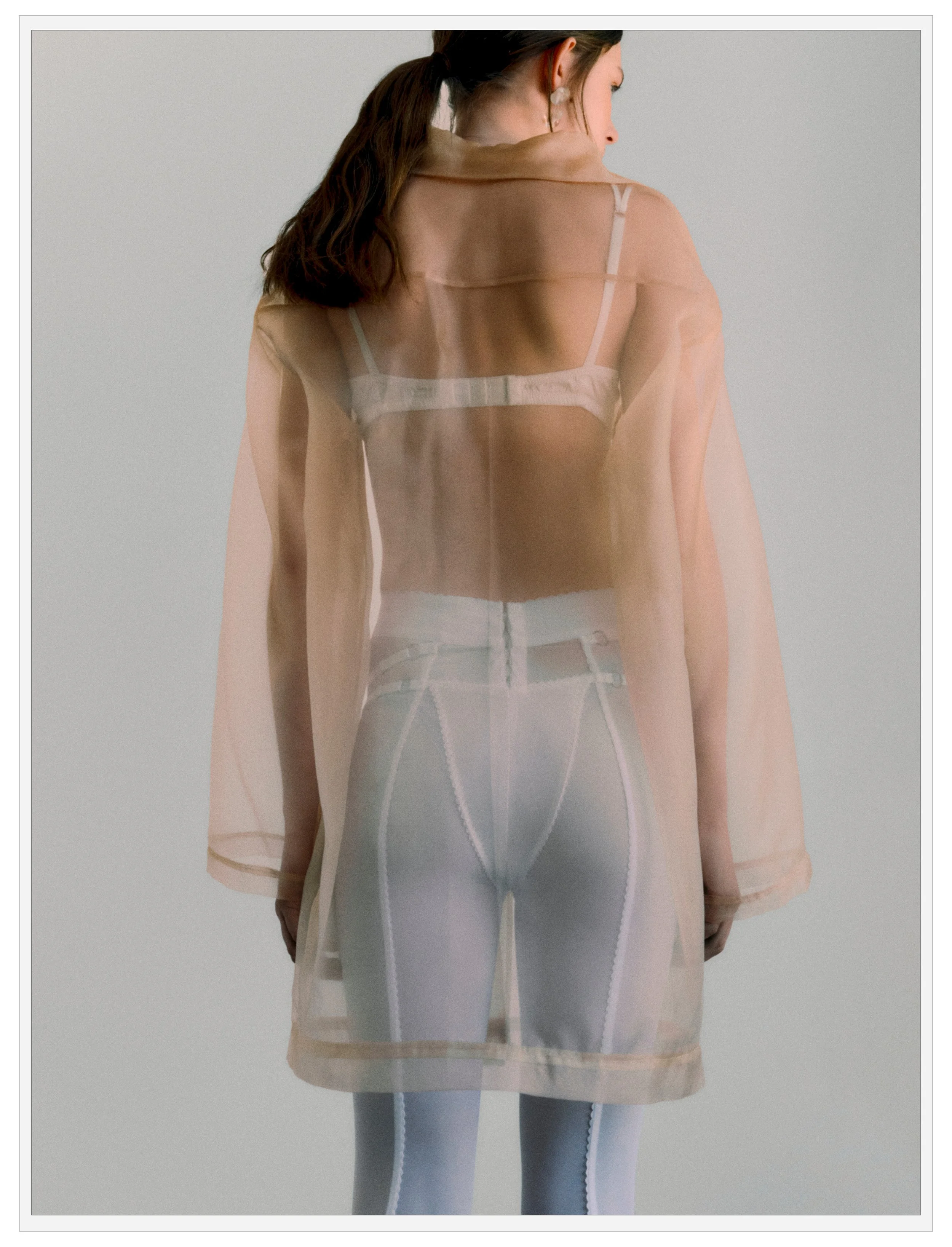 "Air Between Threads" / Photography: Jess Segal | Styling: Heloise Chauveheid | Creative Direction: Charlotte Carter | Make Up & Hair: Tom Fraser | Stylist Assistant: Mailys Pereira | Model: Nathalie O @ Milk Management