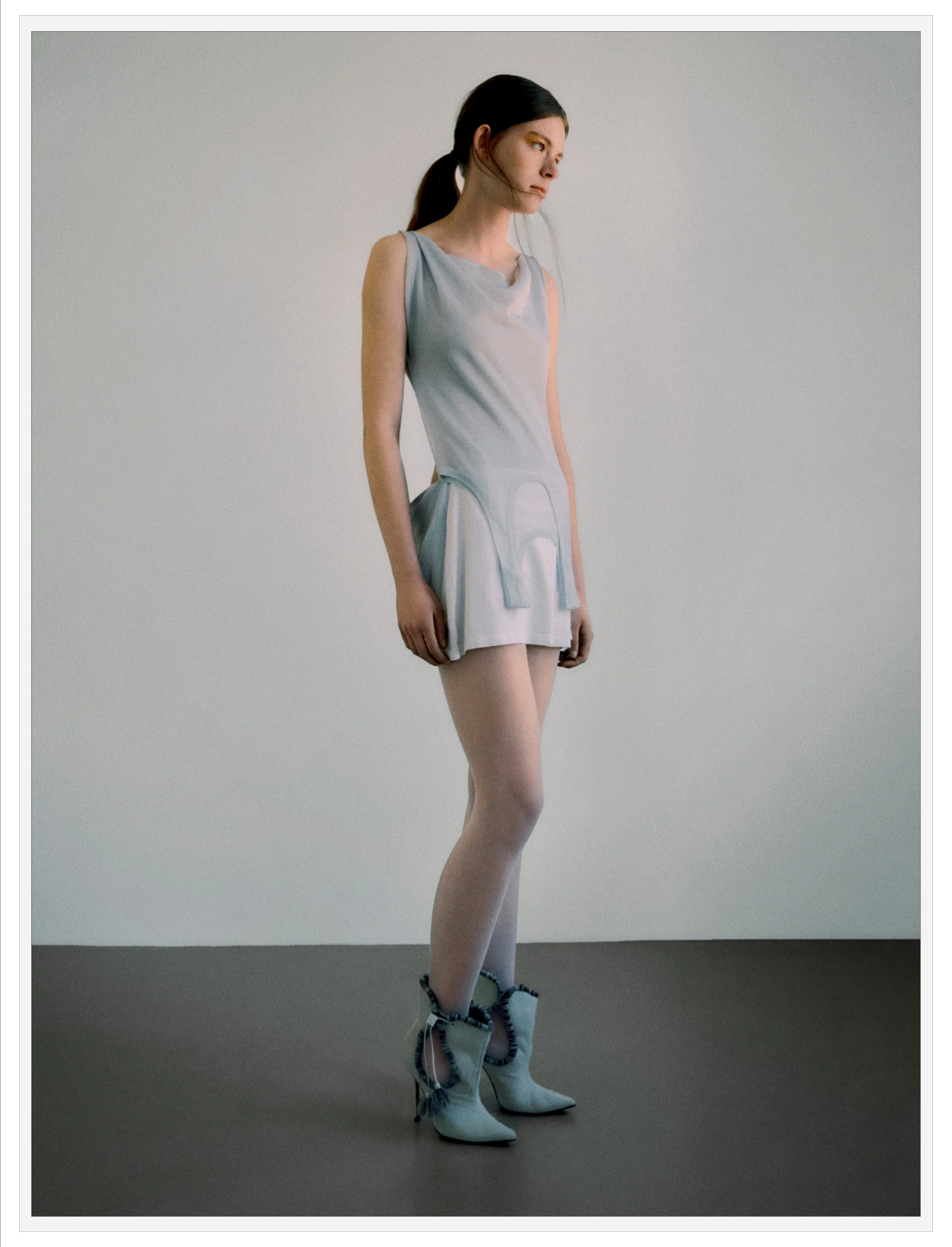 "Air Between Threads" / Photography: Jess Segal | Styling: Heloise Chauveheid | Creative Direction: Charlotte Carter | Make Up & Hair: Tom Fraser | Stylist Assistant: Mailys Pereira | Model: Nathalie O @ Milk Management