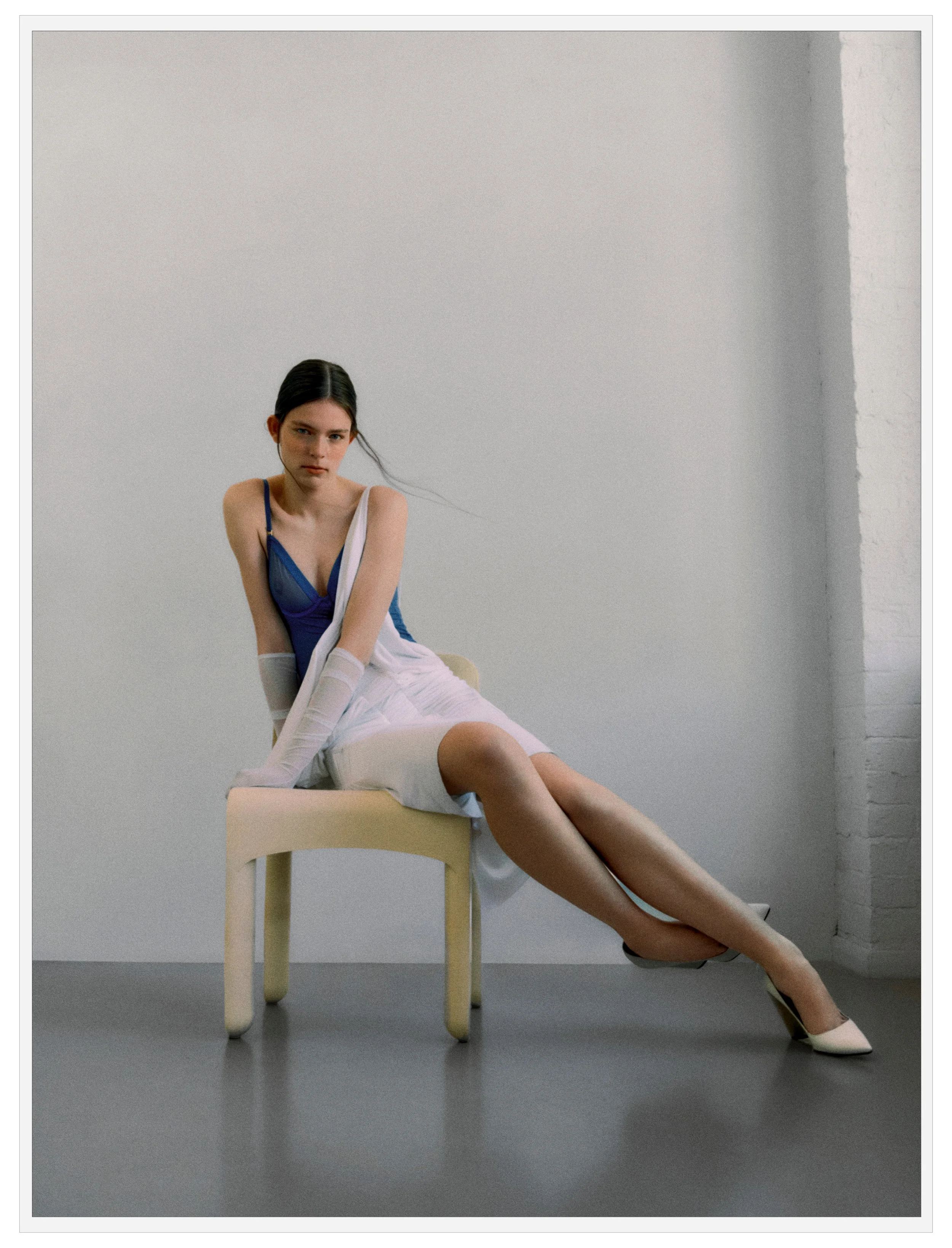 "Air Between Threads" / Photography: Jess Segal | Styling: Heloise Chauveheid | Creative Direction: Charlotte Carter | Make Up & Hair: Tom Fraser | Stylist Assistant: Mailys Pereira | Model: Nathalie O @ Milk Management