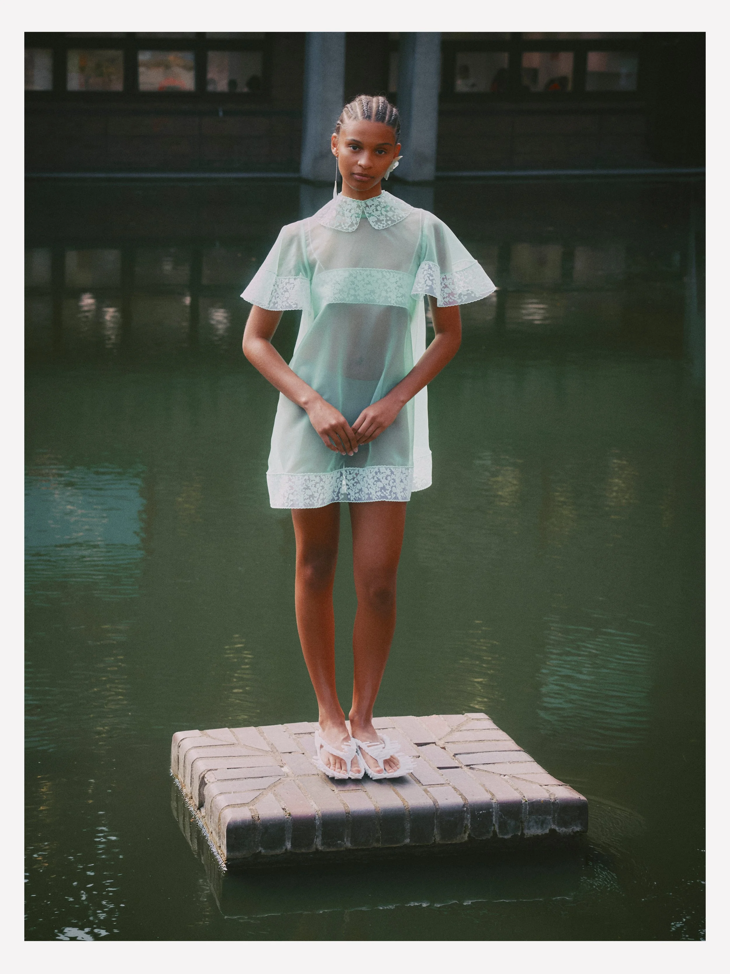 Creative Direction: Susan Fang | Photography: Jess Segal | Styling: Victoire Simonney | Casting: Emilie Astrom | Make Up: Erin Green | Hair: Anna Cofone | Set: Liang @ XL Architects | PR: Purple PR | Location: The Barbican Centre, London