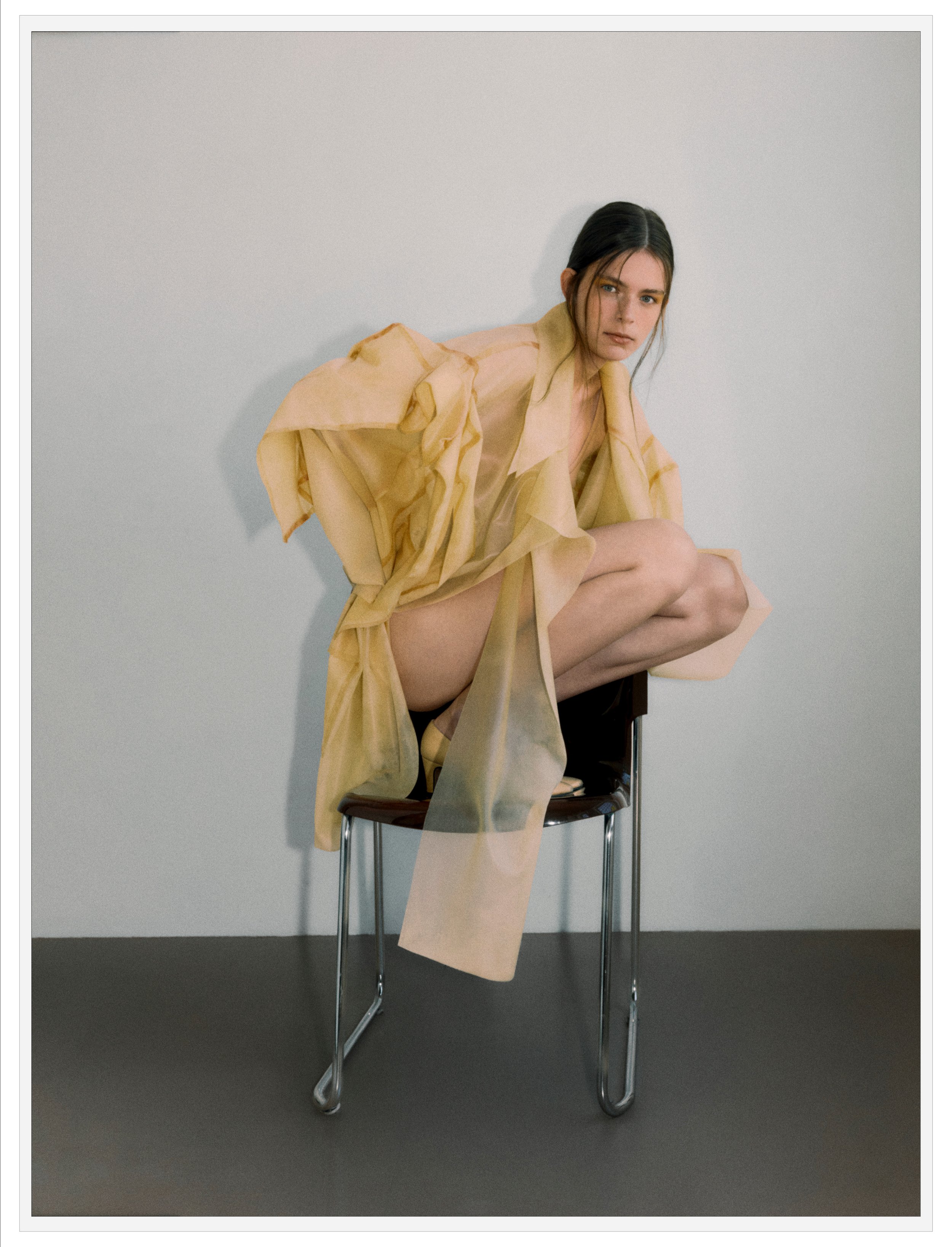 "Air Between Threads" / Photography: Jess Segal | Styling: Heloise Chauveheid | Creative Direction: Charlotte Carter | Make Up & Hair: Tom Fraser | Stylist Assistant: Mailys Pereira | Model: Nathalie O @ Milk Management