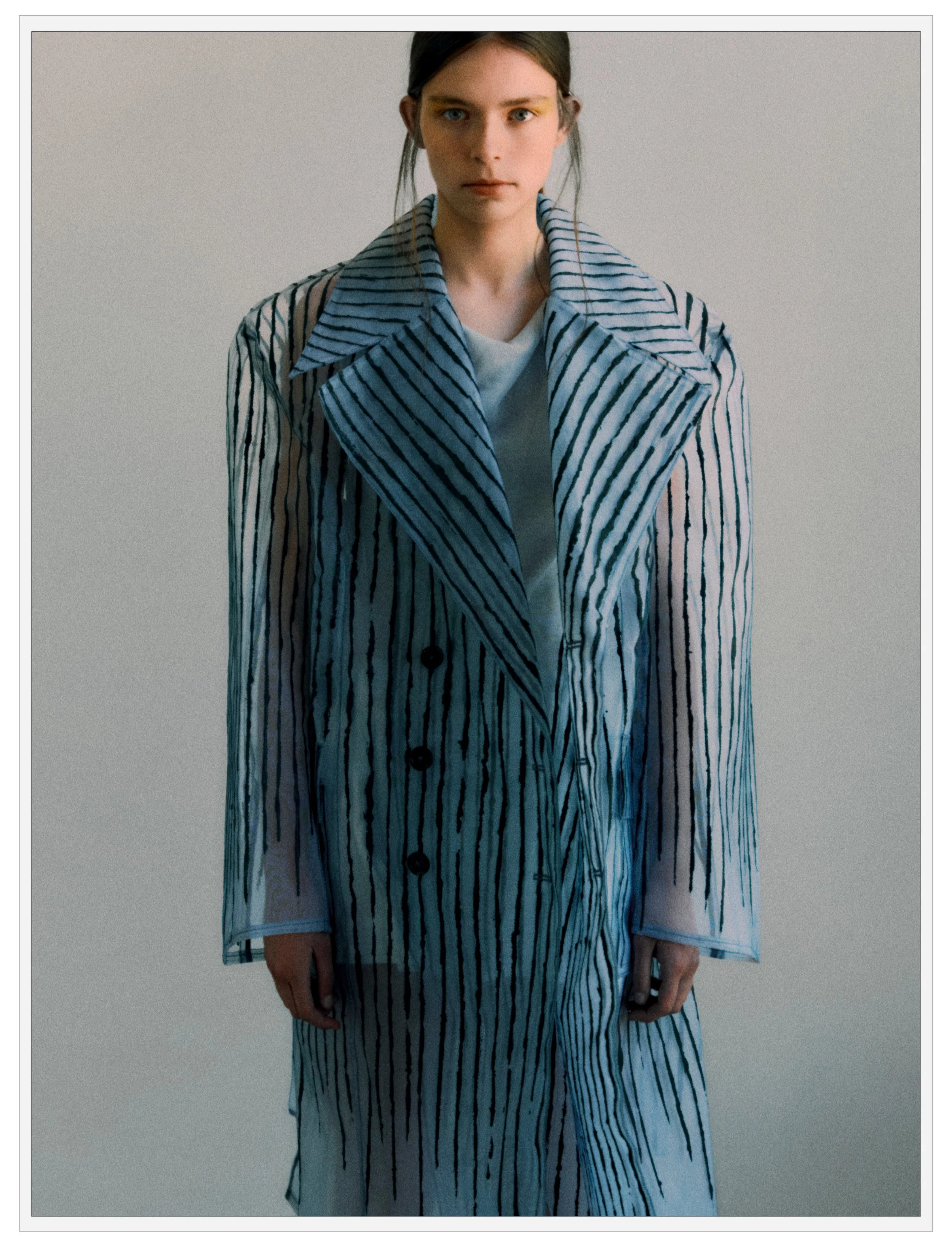 "Air Between Threads" / Photography: Jess Segal | Styling: Heloise Chauveheid | Creative Direction: Charlotte Carter | Make Up & Hair: Tom Fraser | Stylist Assistant: Mailys Pereira | Model: Nathalie O @ Milk Management