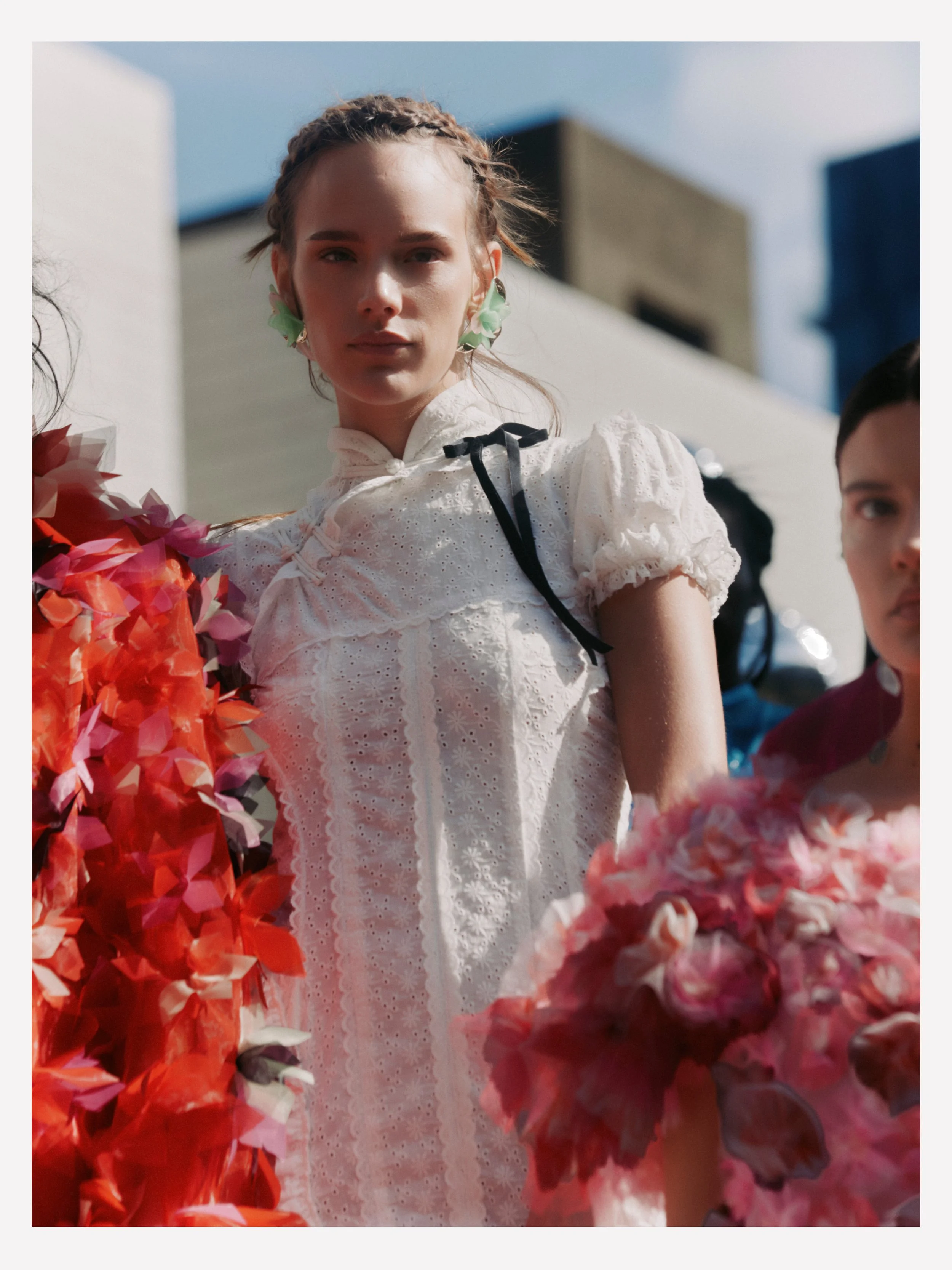 Creative Direction: Susan Fang | Photography: Jess Segal | Styling: Victoire Simonney | Casting: Emilie Astrom | Make Up: Erin Green | Hair: Anna Cofone | Set: Liang @ XL Architects | PR: Purple PR | Location: The Barbican Centre, London