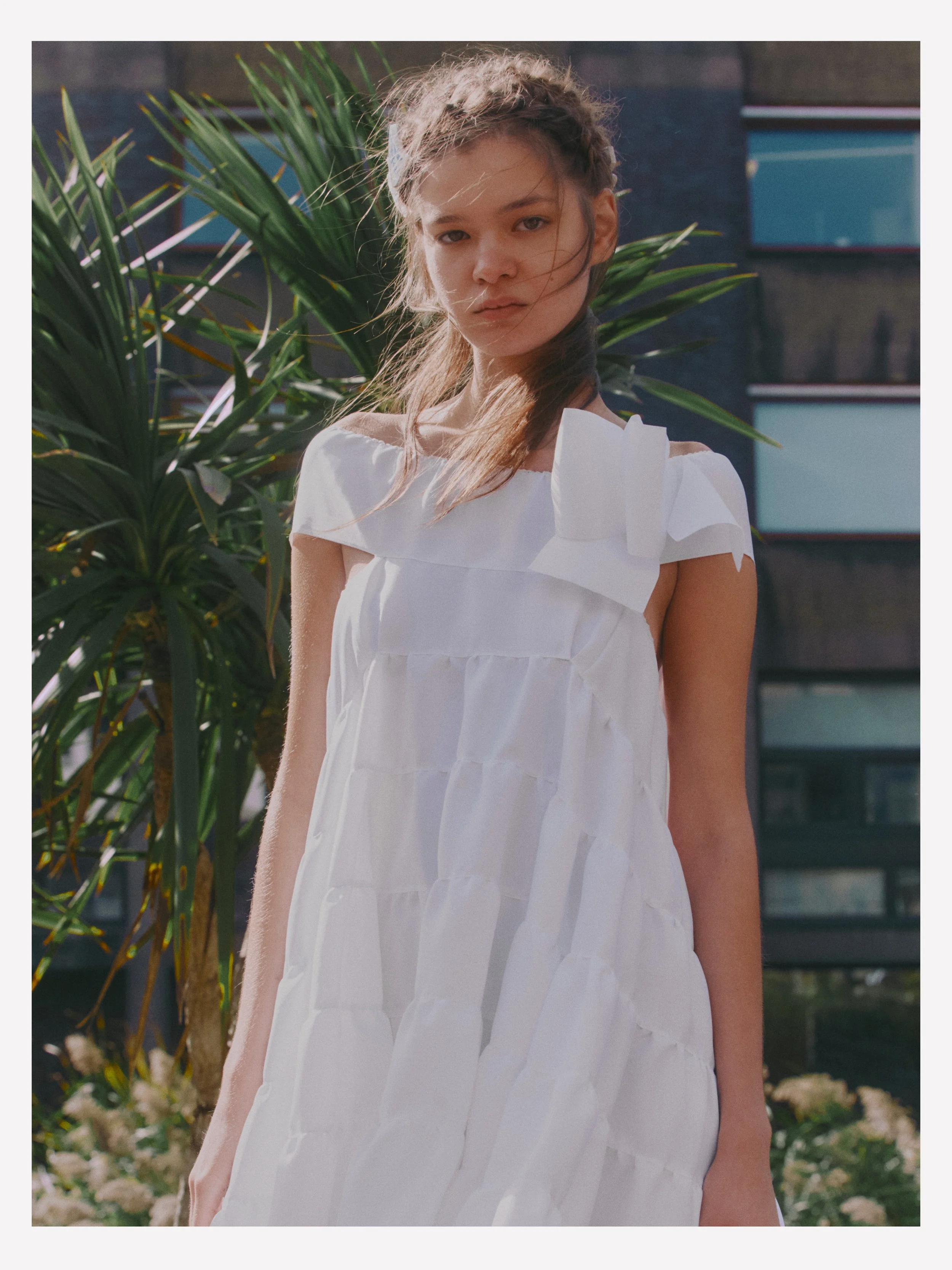 Creative Direction: Susan Fang | Photography: Jess Segal | Styling: Victoire Simonney | Casting: Emilie Astrom | Make Up: Erin Green | Hair: Anna Cofone | Set: Liang @ XL Architects | PR: Purple PR | Location: The Barbican Centre, London