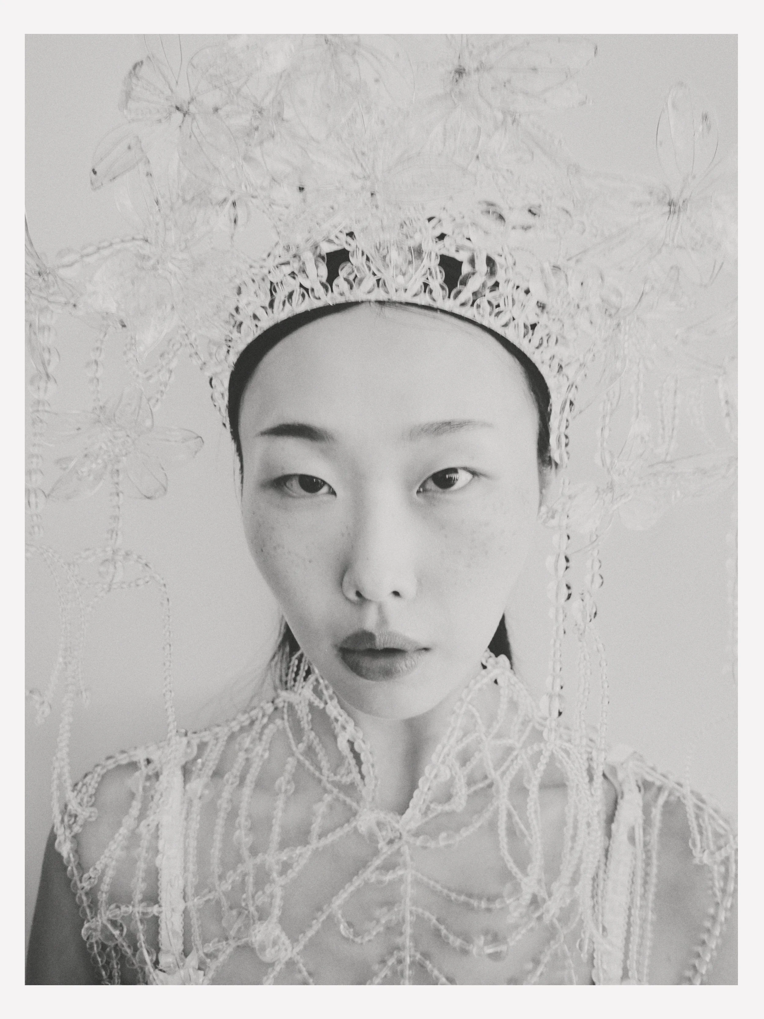Creative Direction: Susan Fang | Photography: Jess Segal | Styling: Victoire Simonney | Casting: Emilie Astrom | Make Up: Erin Green | Hair: Anna Cofone | Set: Liang @ XL Architects | PR: Purple PR | Location: The Barbican Centre, London