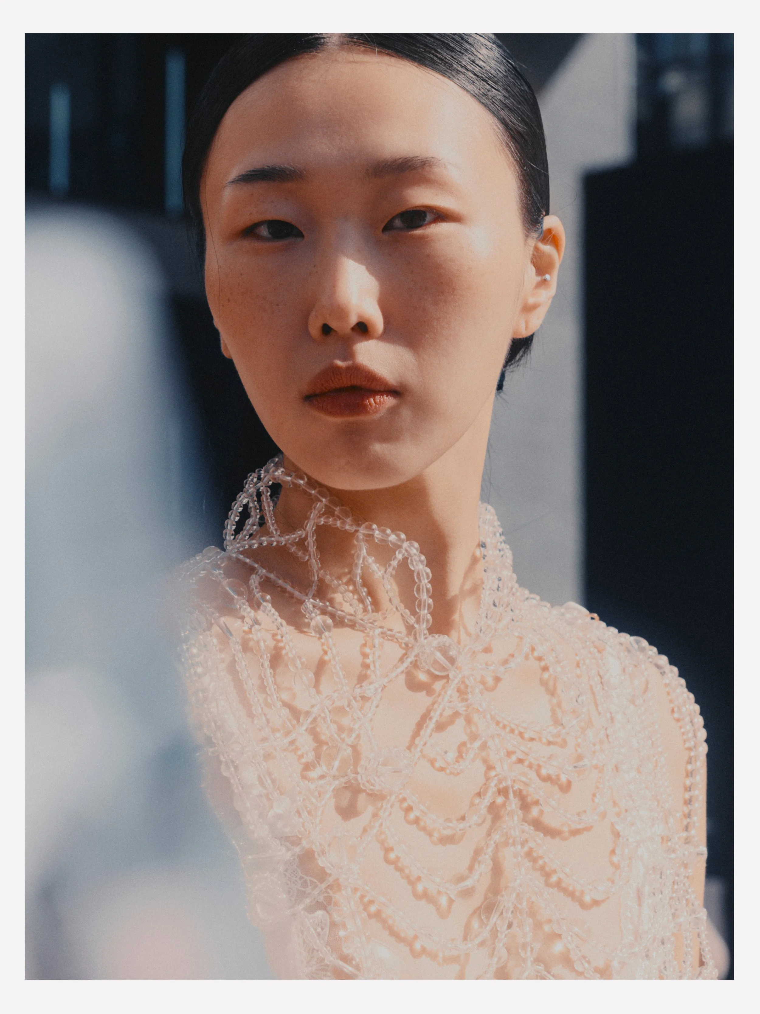 Creative Direction: Susan Fang | Photography: Jess Segal | Styling: Victoire Simonney | Casting: Emilie Astrom | Make Up: Erin Green | Hair: Anna Cofone | Set: Liang @ XL Architects | PR: Purple PR | Location: The Barbican Centre, London