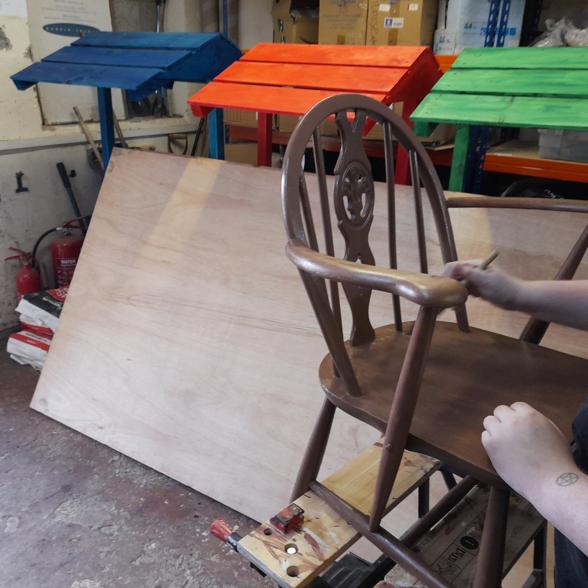 Some lovely upcycling going on in our Furniture Fix project this week - looking forward to seeing how these pieces turn out!

Interested in upcycling furniture? Why not drop us a message to find out more! 😁