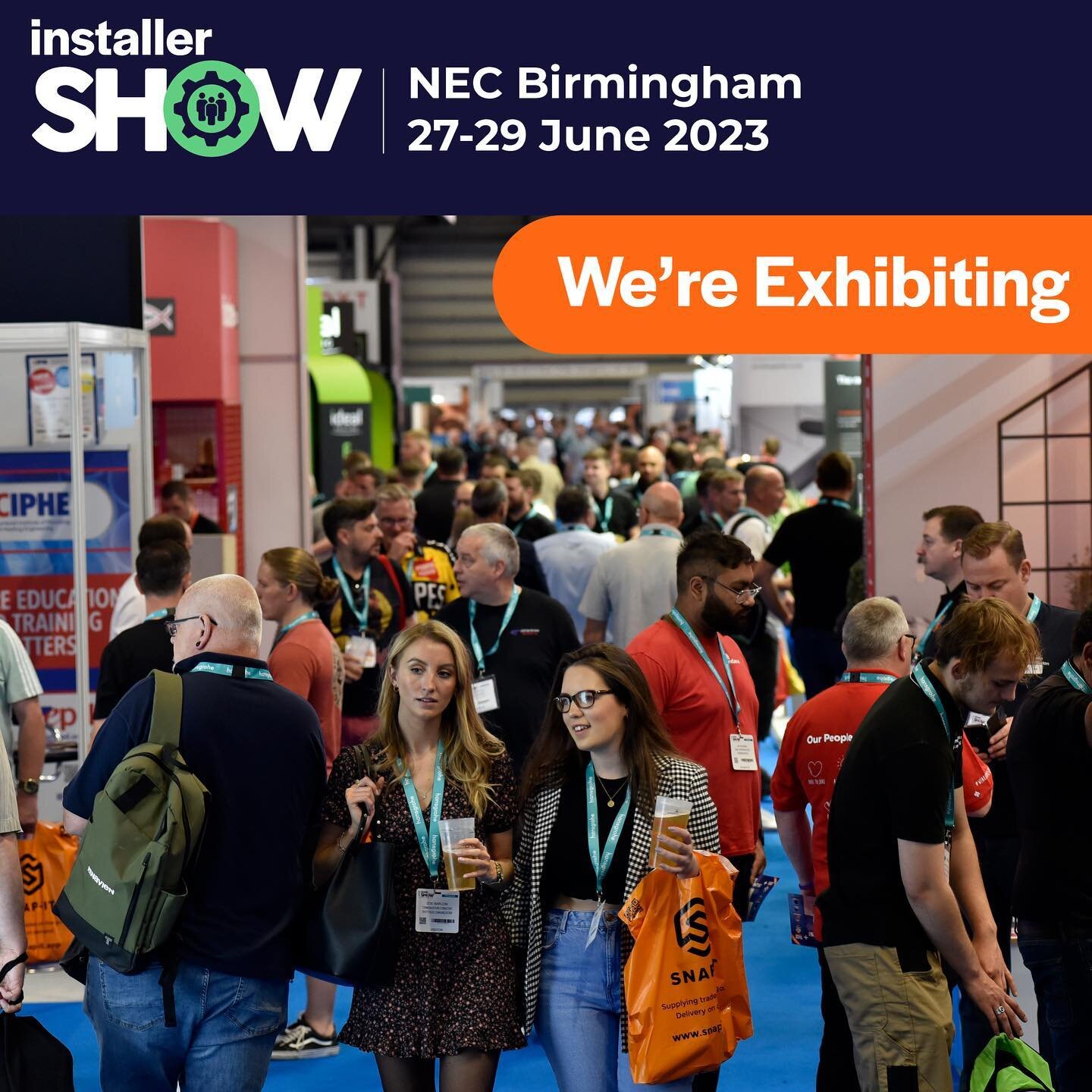We will be in attendance at the National Installer Show at @necbirmingham ❗️

🗓️ // 27th - 29th June 2023
📍 // Stand: I11
🏢 // @necbirmingham 

See you there😆