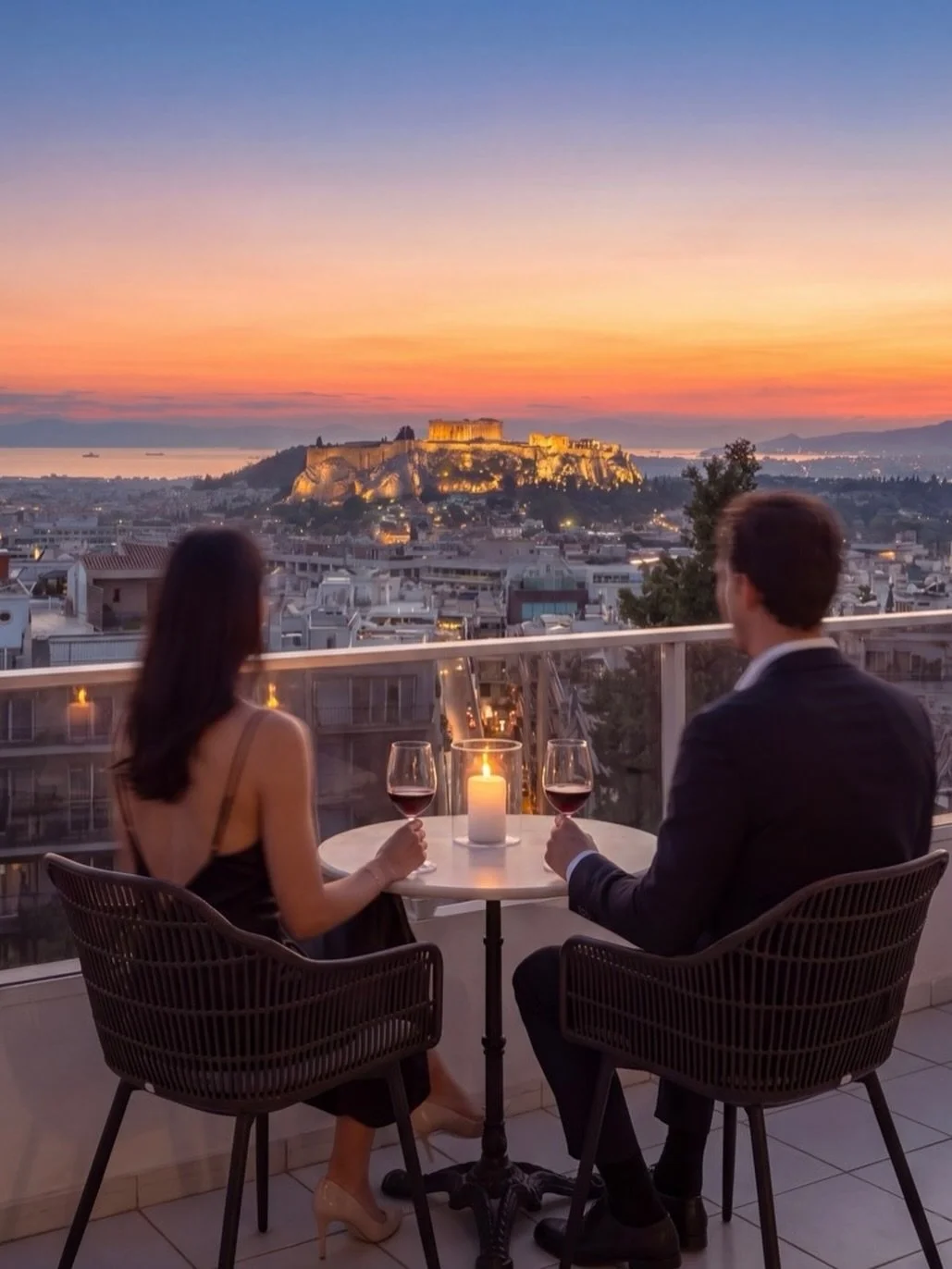 Panoramic views that speak for themselves, exclusively from our premium rooms 🥂 #athensgreece