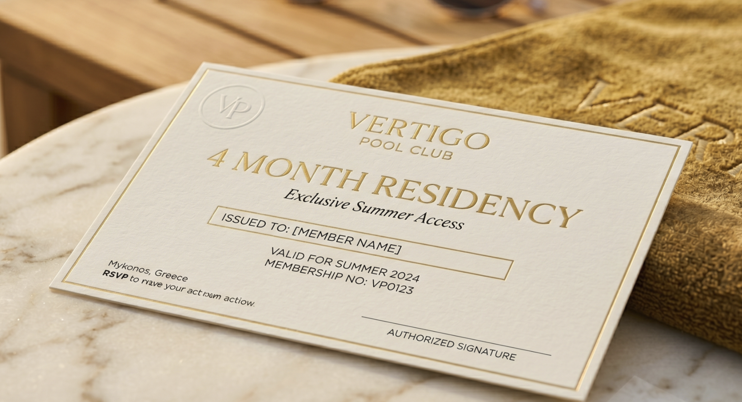 4 Month Residency NEW