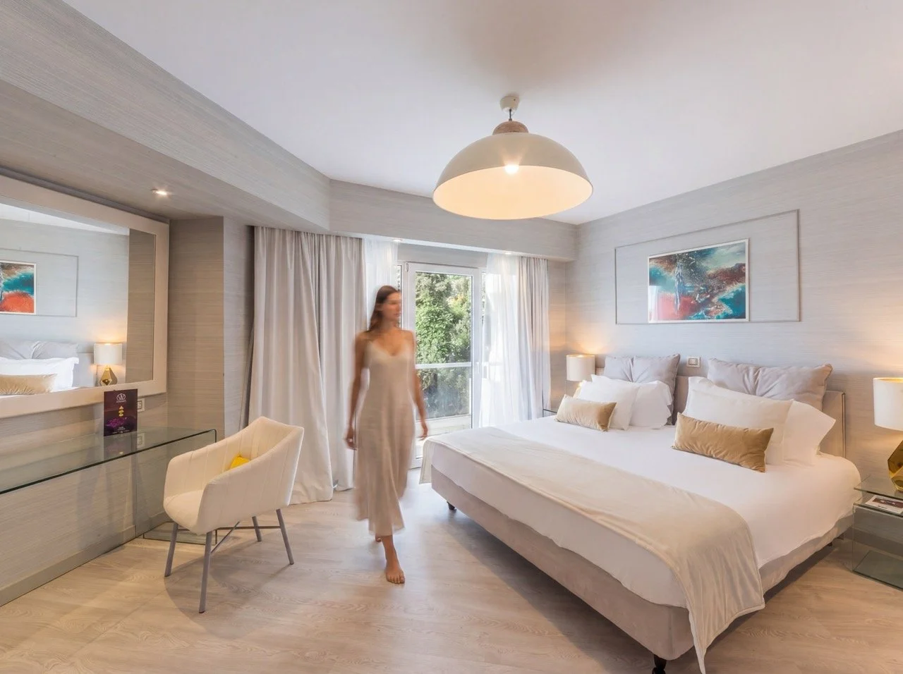 Signature Double with Private Balcony and Lycabettus Hill View