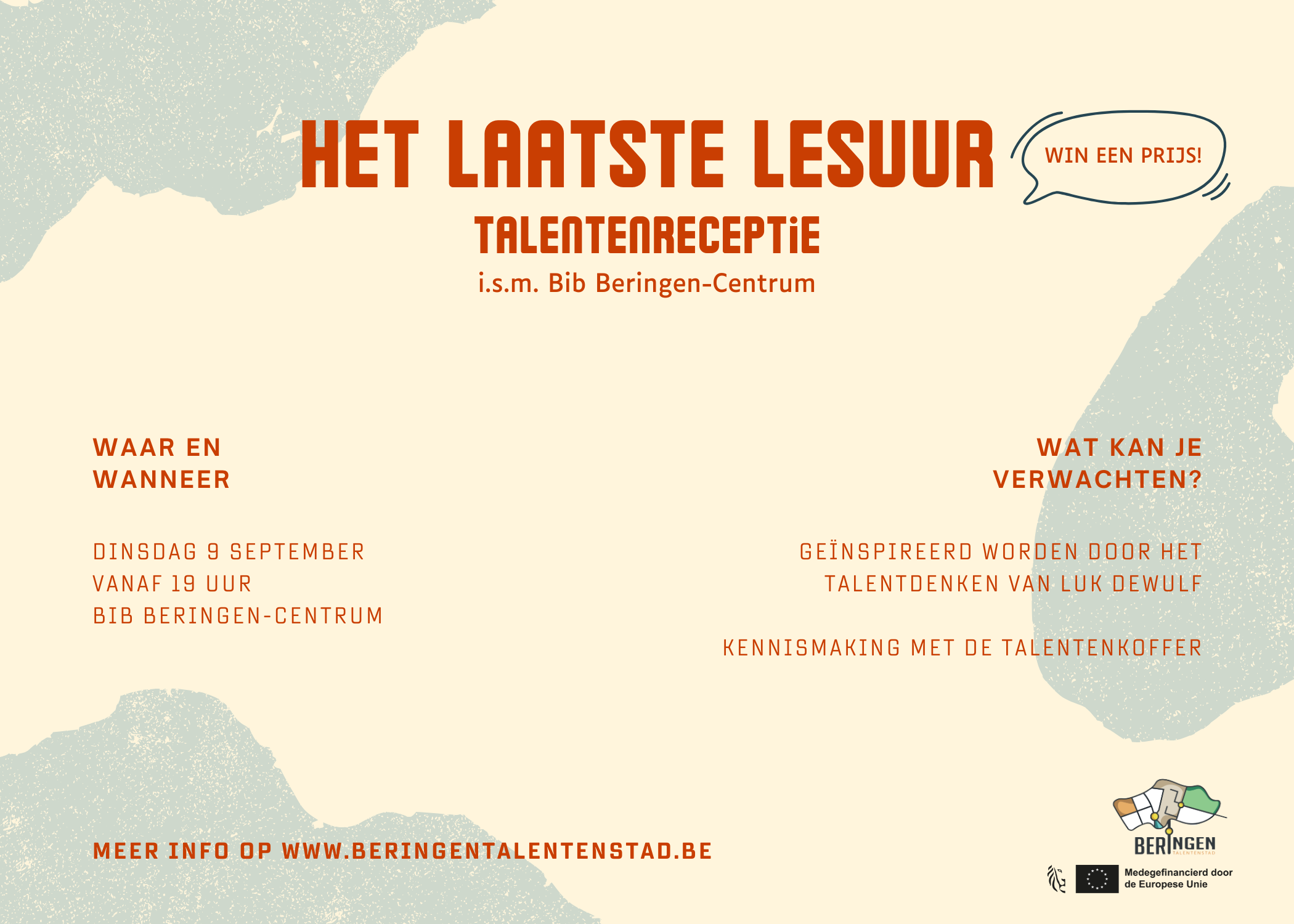 Talentenreceptie bibliotheek Beringen-Centrum