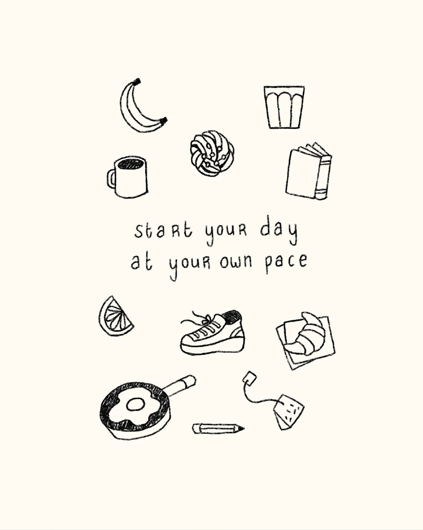 A gentle reminder in all the &lsquo;new year new me&rsquo; madness, that it is okay to start the day your own way ☕️ Whether it&rsquo;s by napping, reading, running, a healthy brekkie or a pastry on the go 🥐