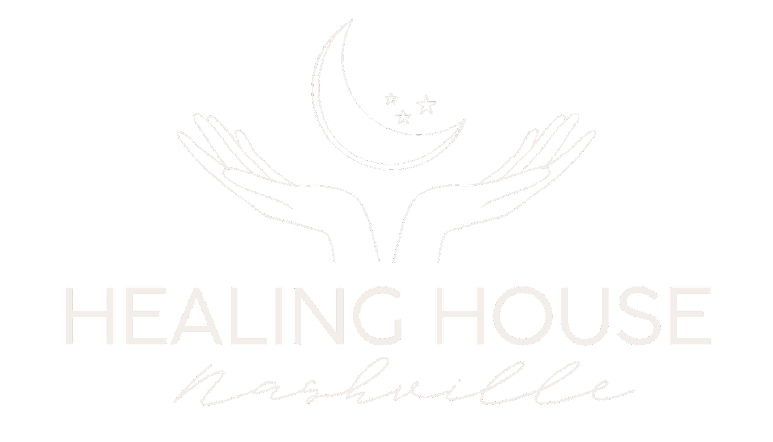 Logo for Healing House Nashville with house symbol and text