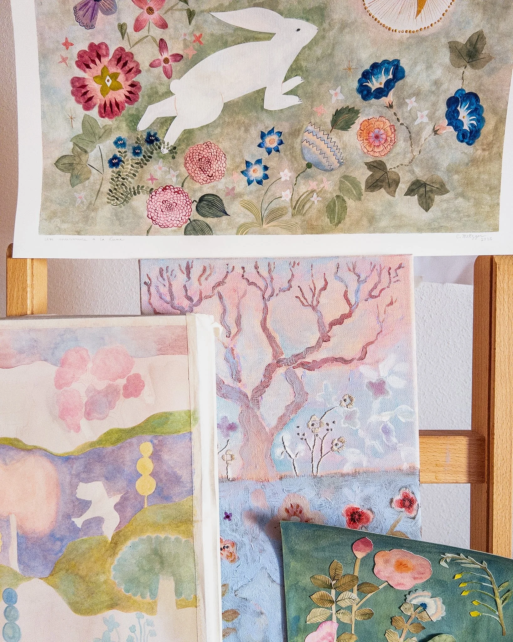Painting for an exhibition in Tokyo