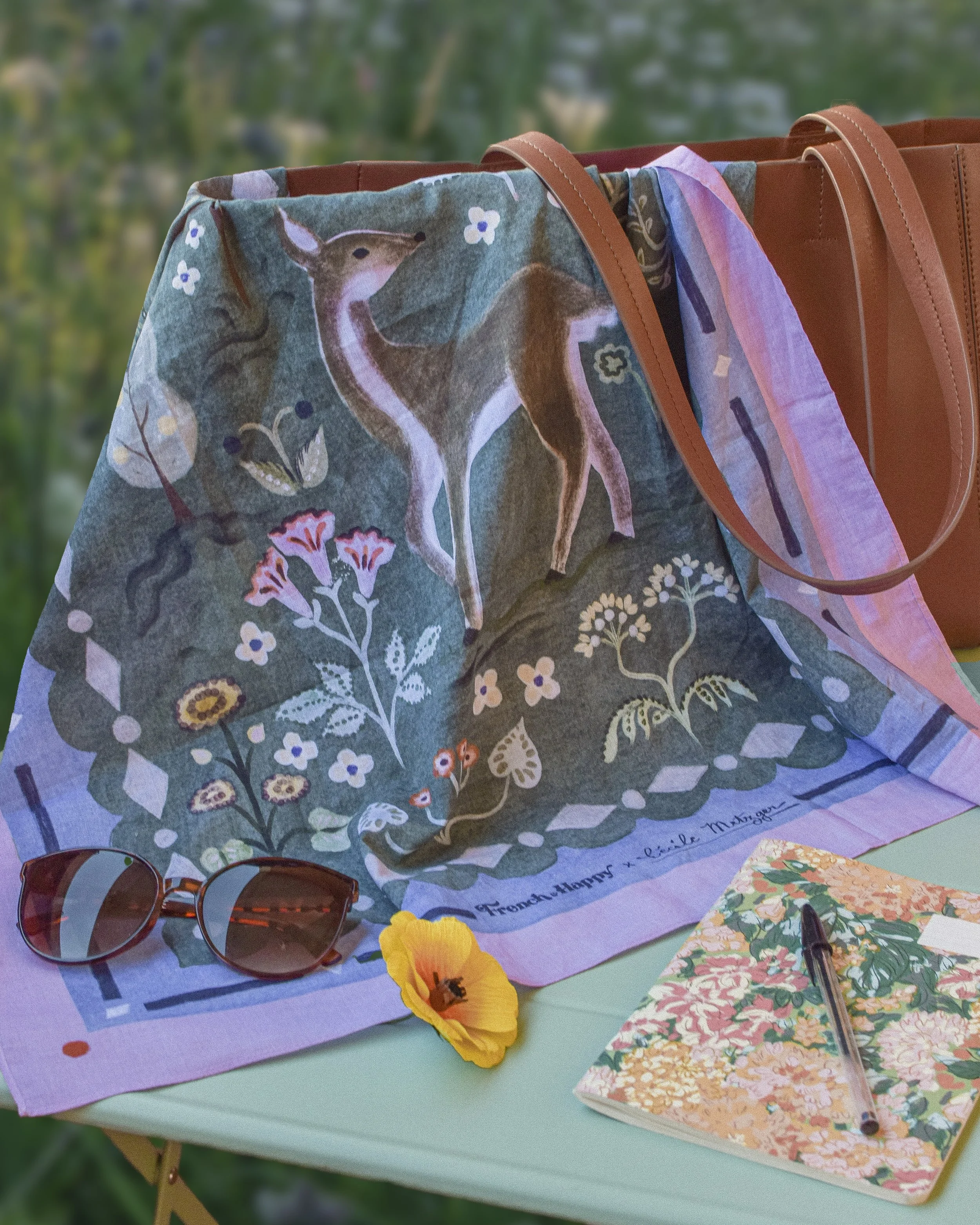 Illustrated bandana - French&Happy