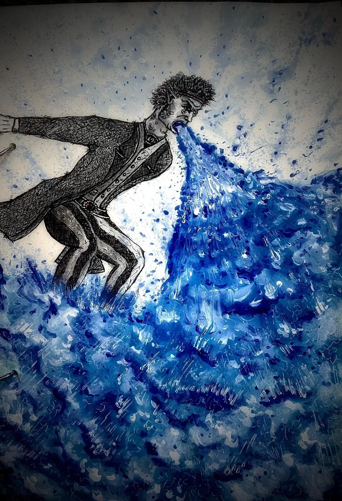 Taylan uses his cold dragon breath