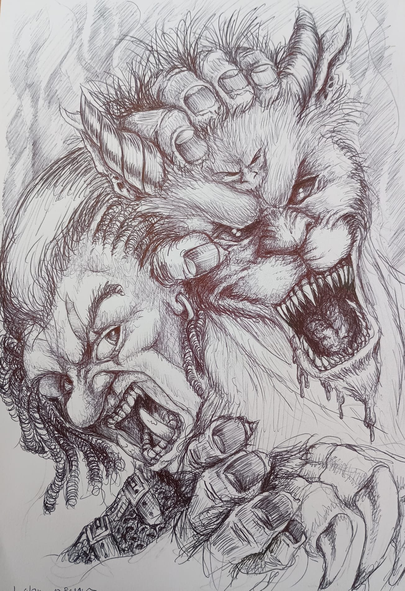 Shiv attacking with the Hound of Tindalos.