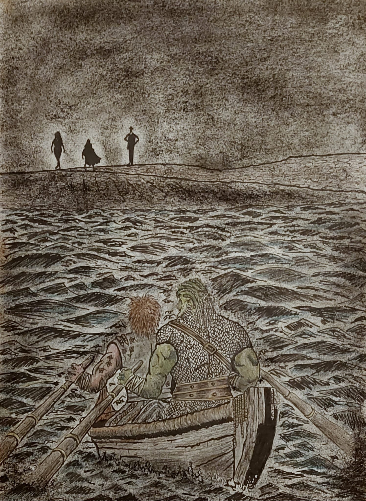 The Long Goodbye. Byron and Trevor row to quarantined Old Korvosa leaving Calli, Taylan and Nightingale on the mainland