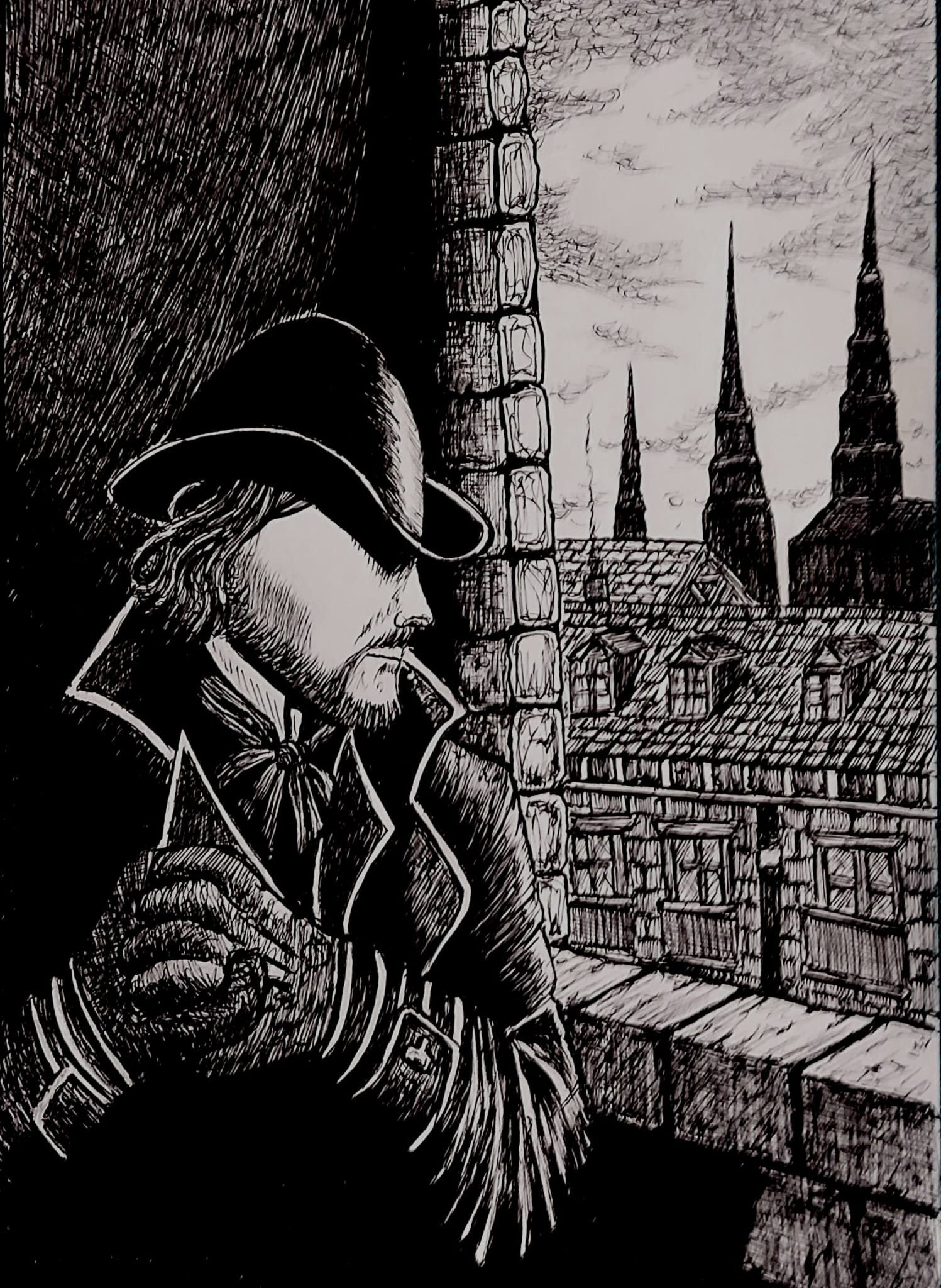 A watchful Nightingale (The Blackheart) on a stakeout