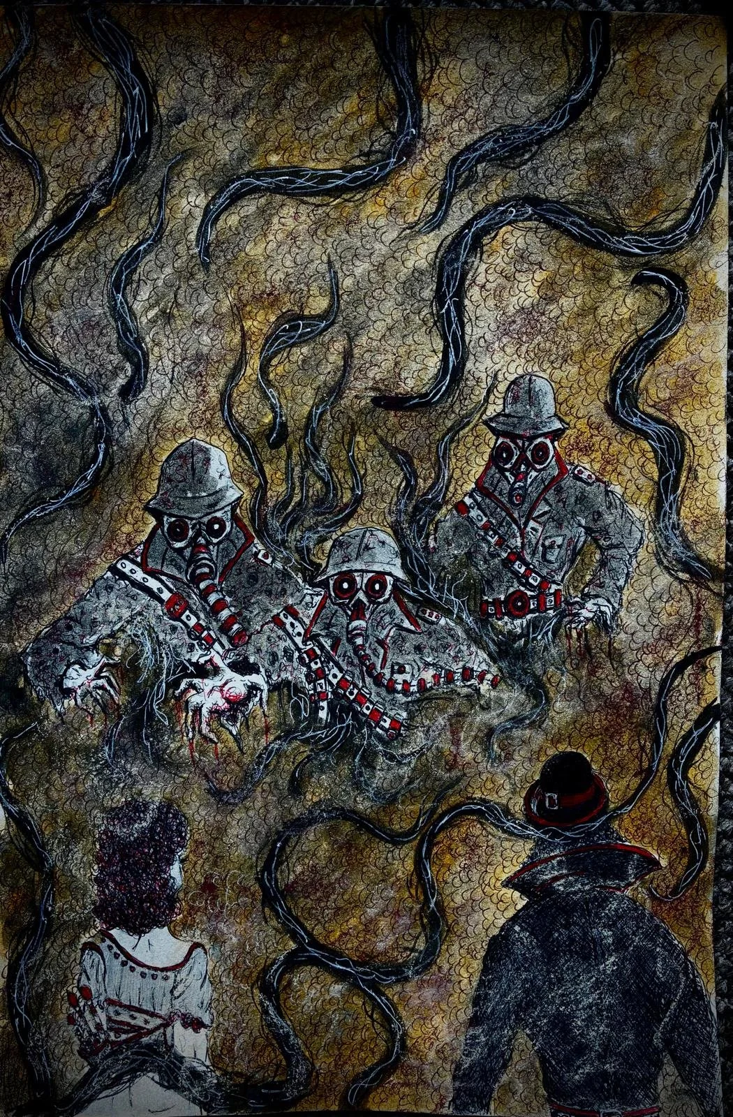 gas and tentacle attack
