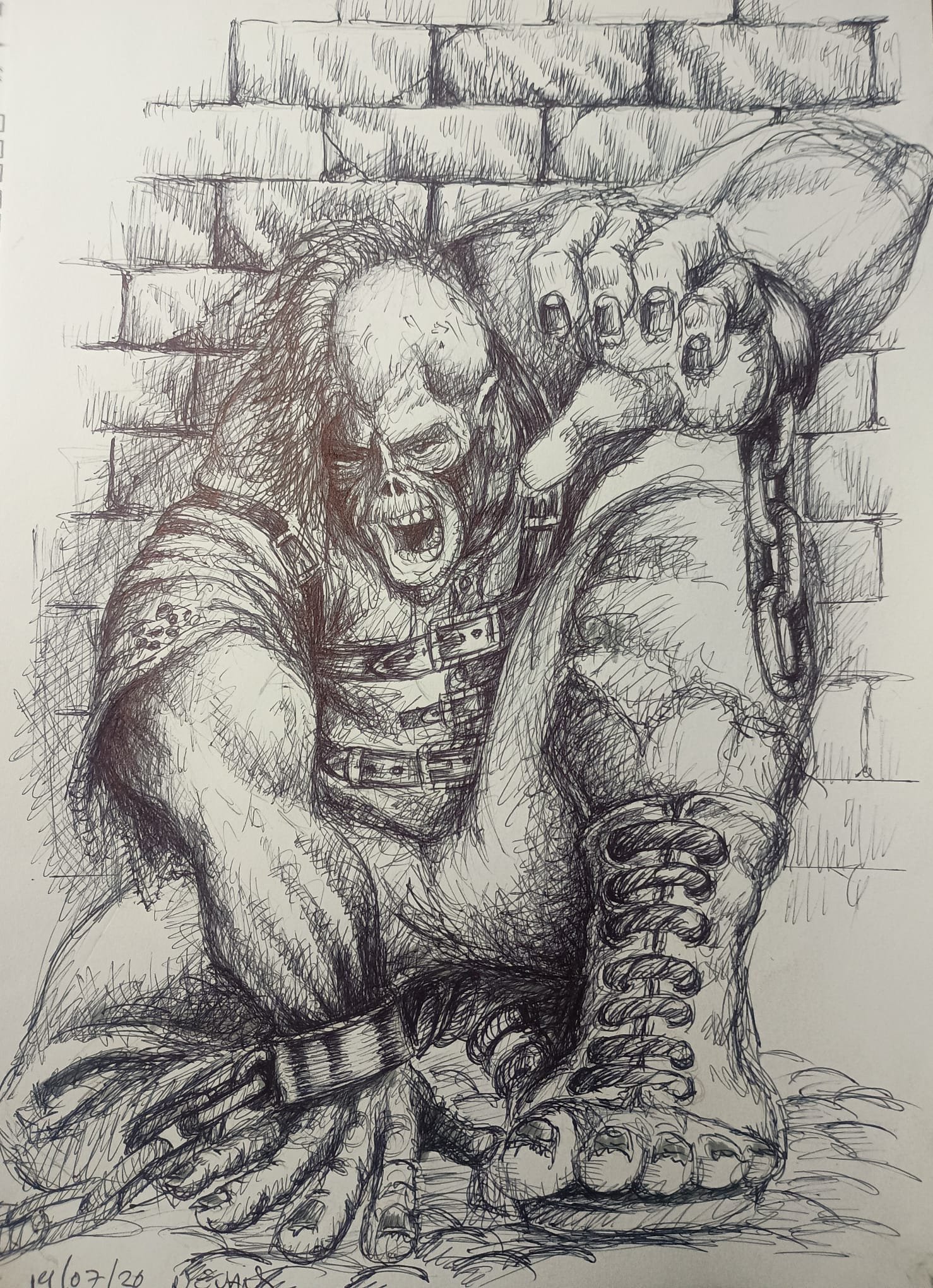 An undead ghoul attacks!