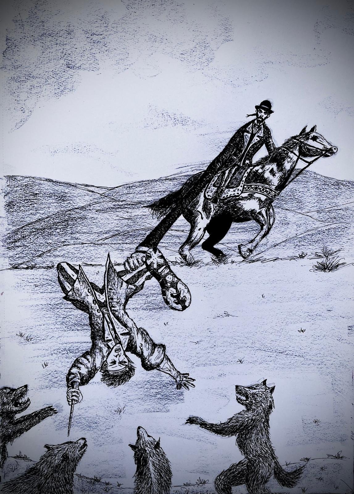 Nightingale saves Taylan from a pack of ravenous wolves