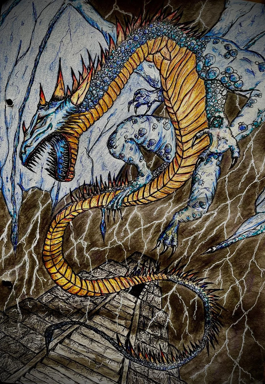 A Blue Dragon lies underneath Korvosa waiting to escape